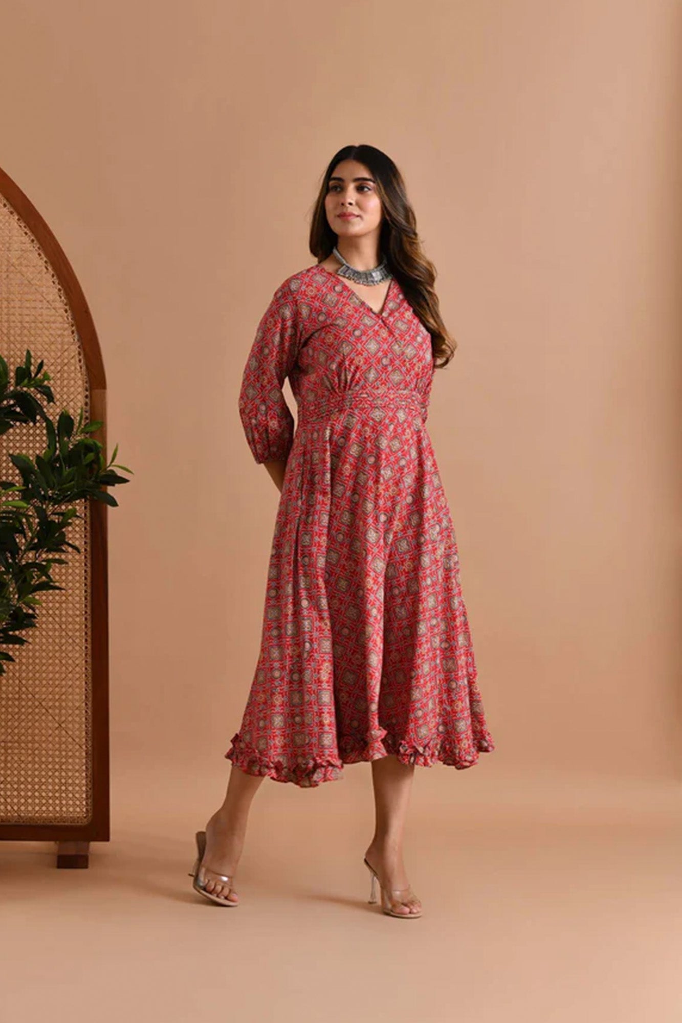 Dress Women Aureb "Chandini" Red