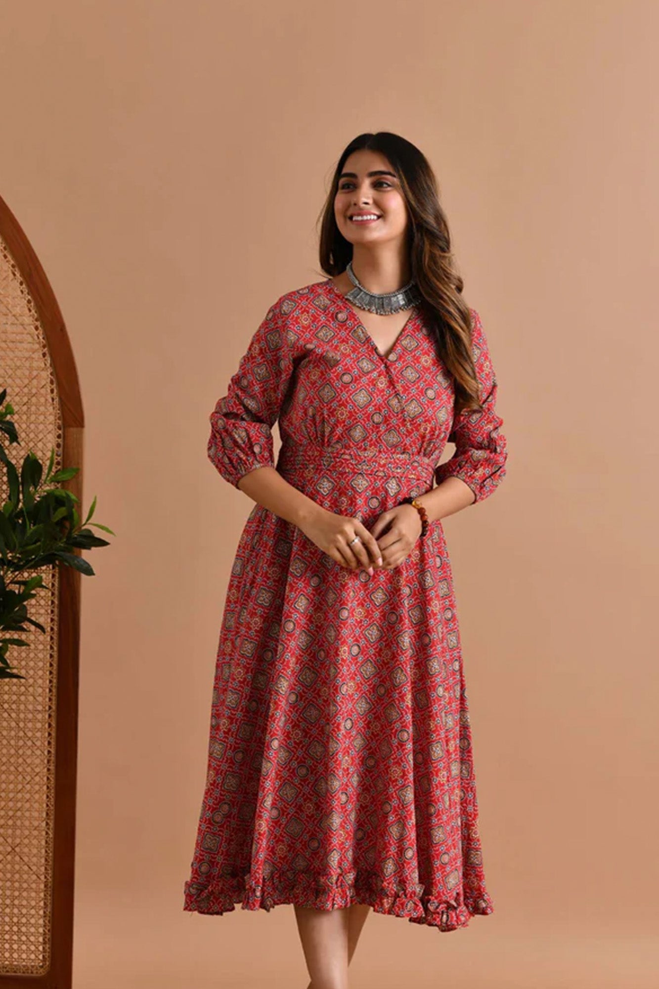 Dress Women Aureb "Chandini" Red