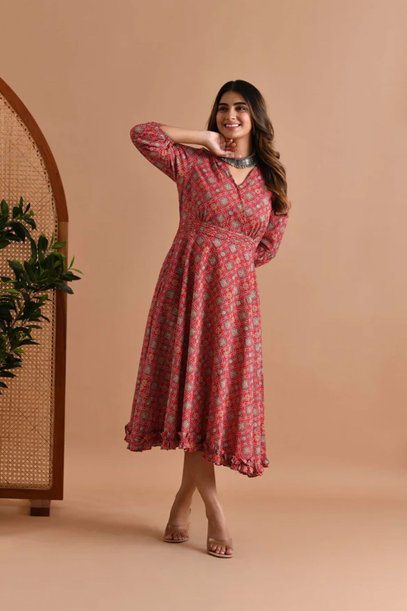Dress Women Aureb "Chandini" Red