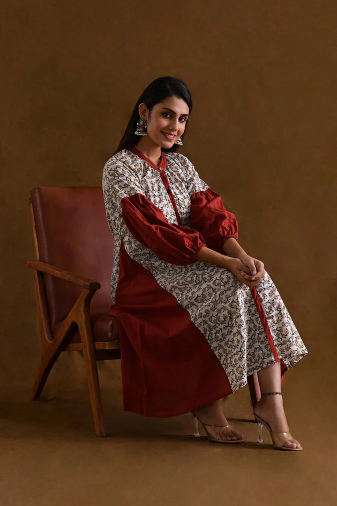 Dress Front Open Women Chandini