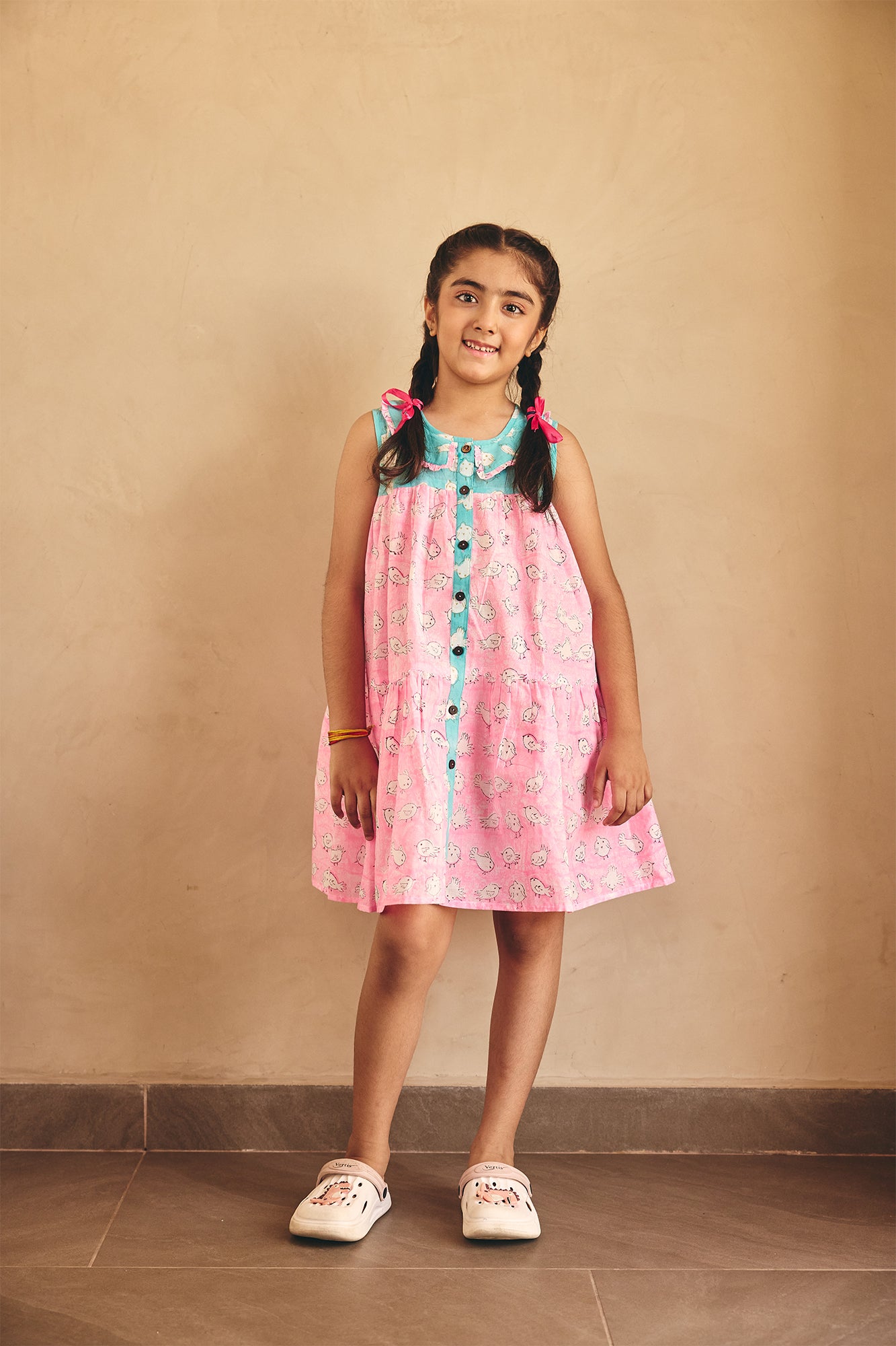 Rosy Wing Girl frock