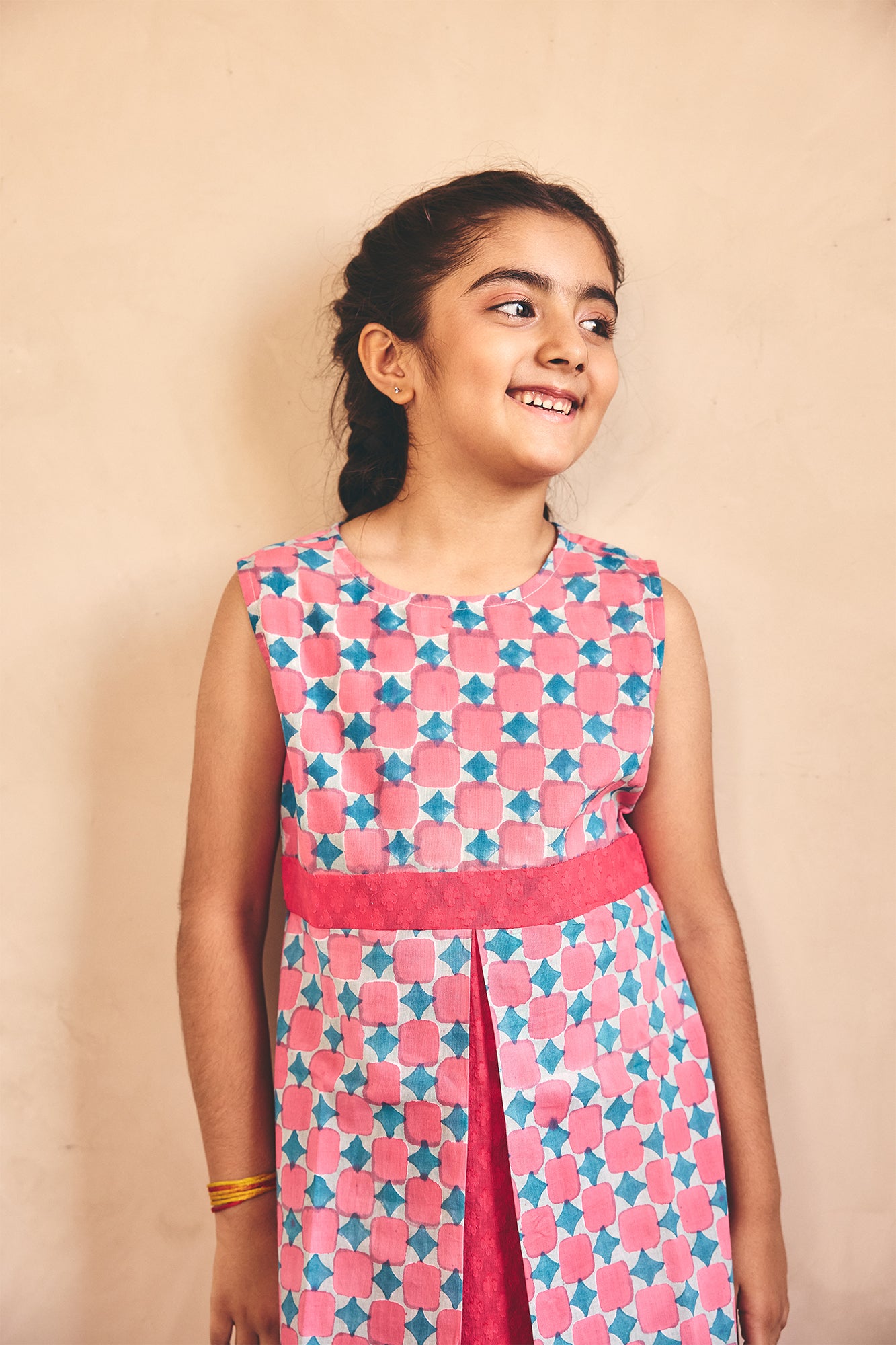 Berry Blocks Girl Frock