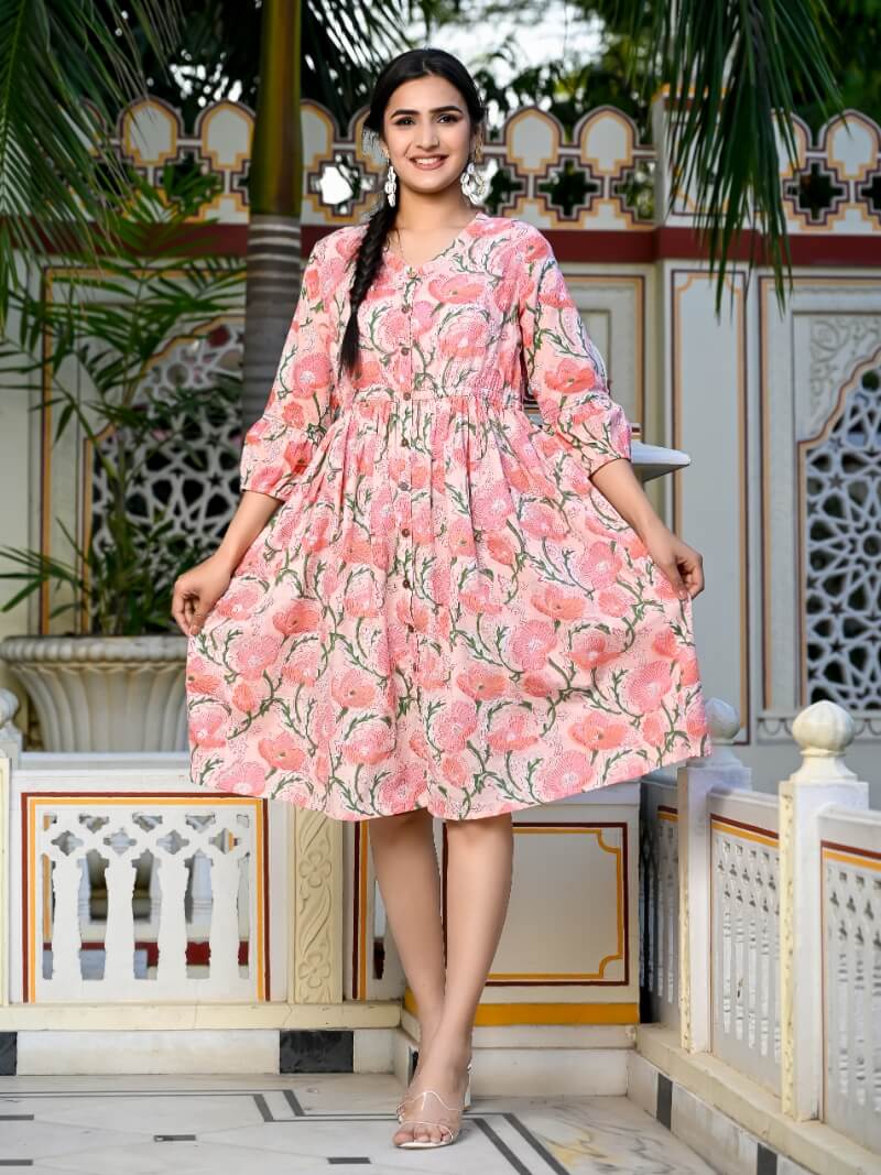 Rose Garden Gulaal Short Womens Dress