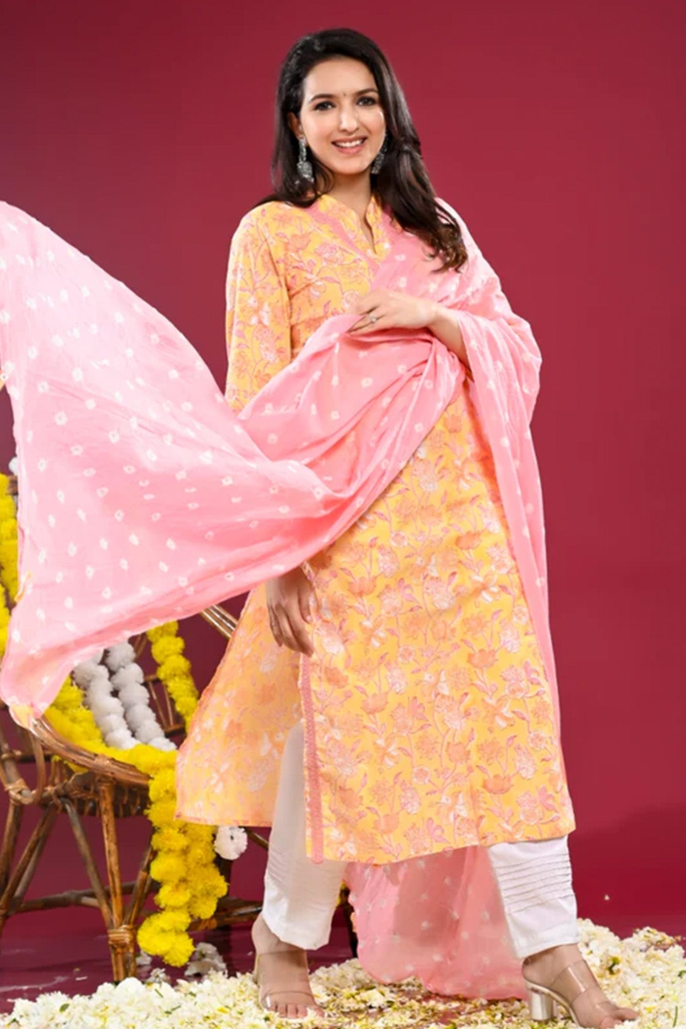 Suit Set Women Dil E-Bahar Peach S/3
