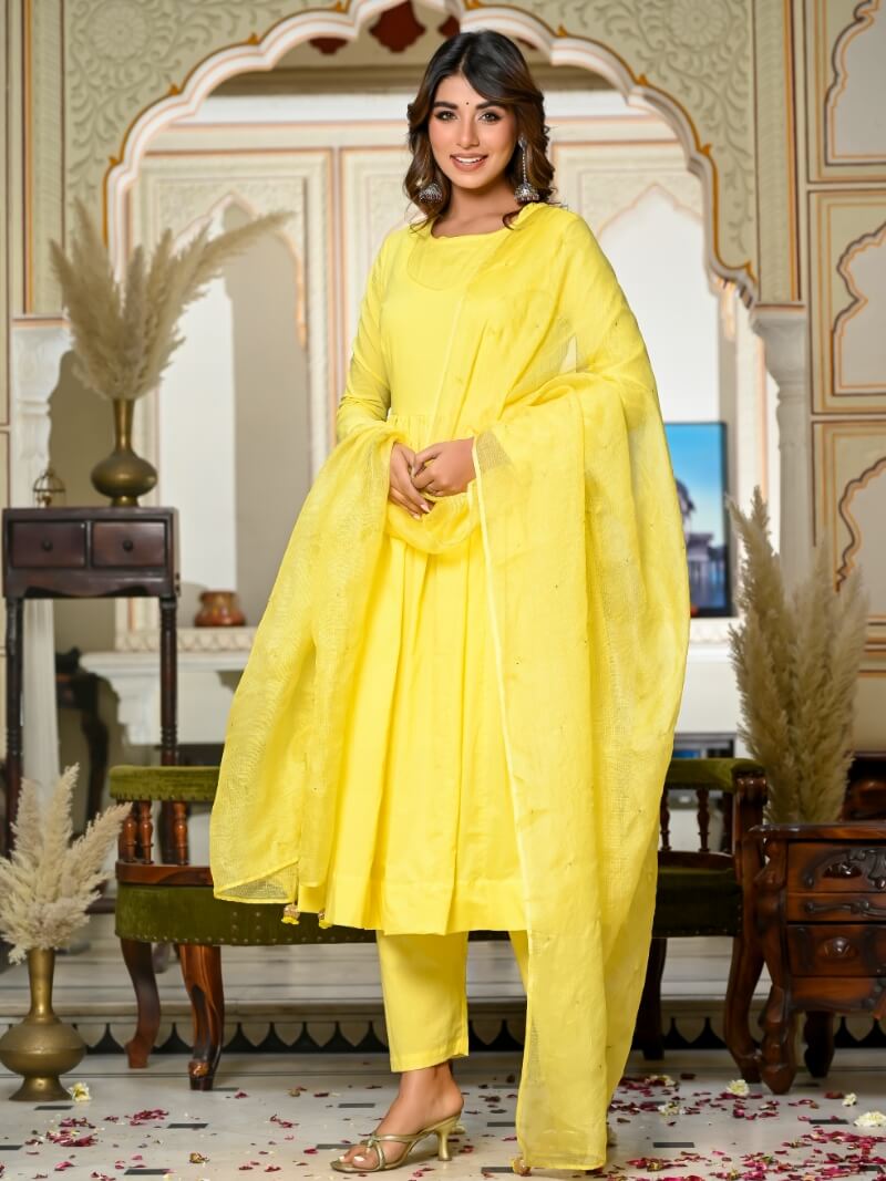 Kurta Long Womens Yellow S/3