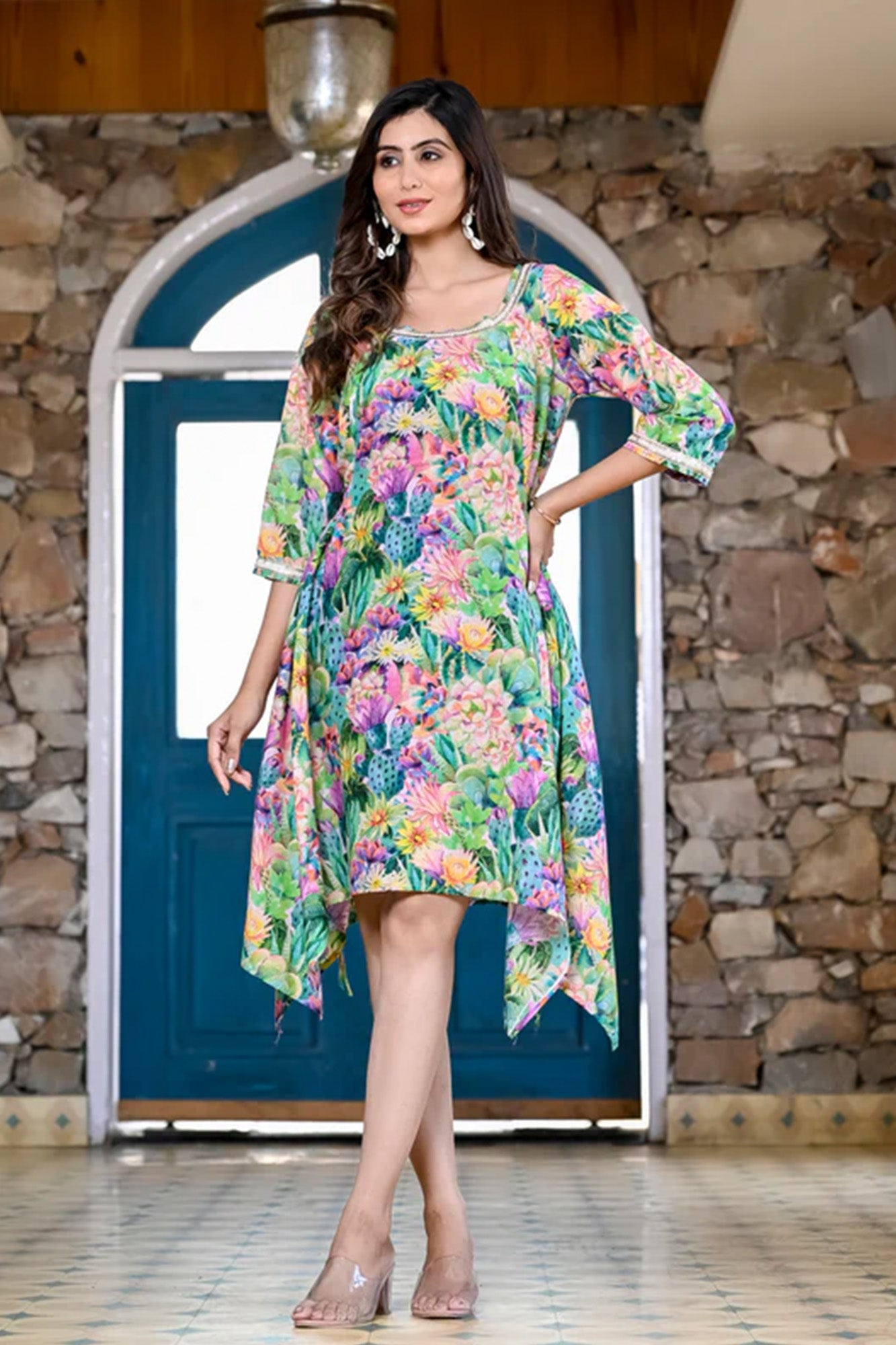 Dress Womens Garden Bloom Silk