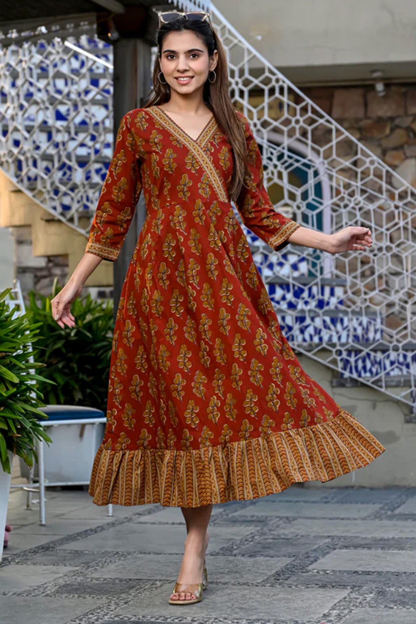 Dress Long Women Milano Red