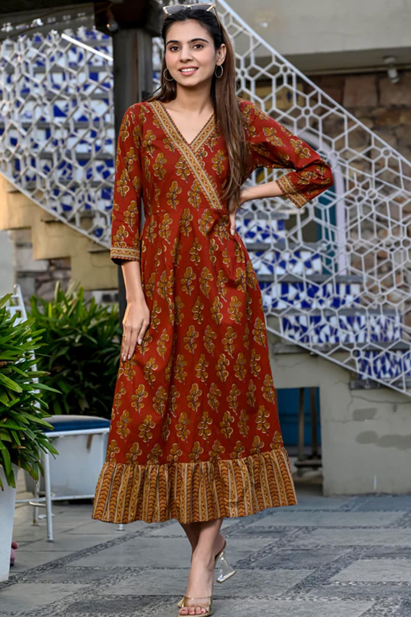 Dress Long Women Milano Red