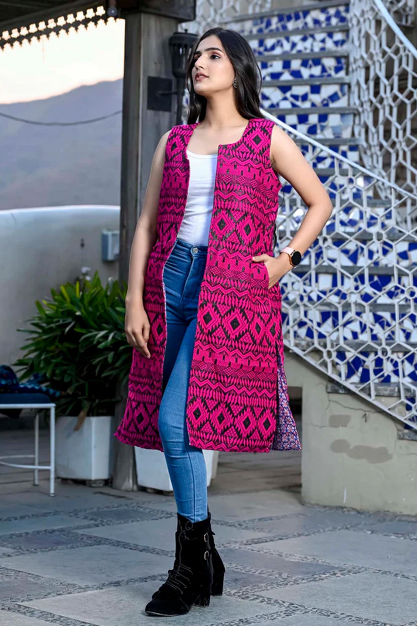 Jacket Long Women Reversible
