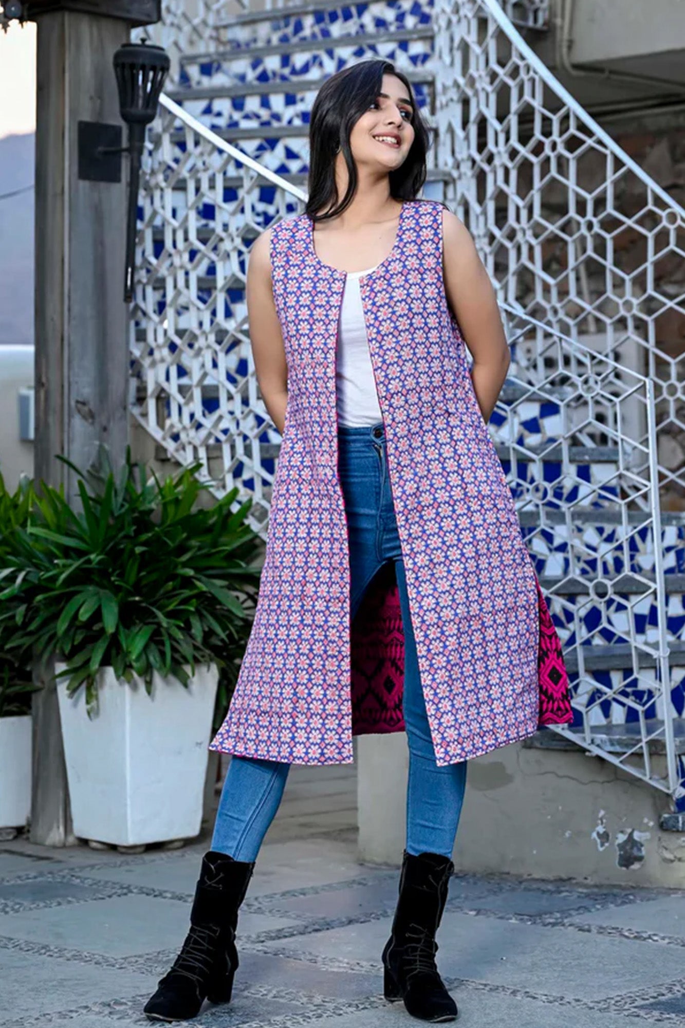 Jacket Long Women Reversible