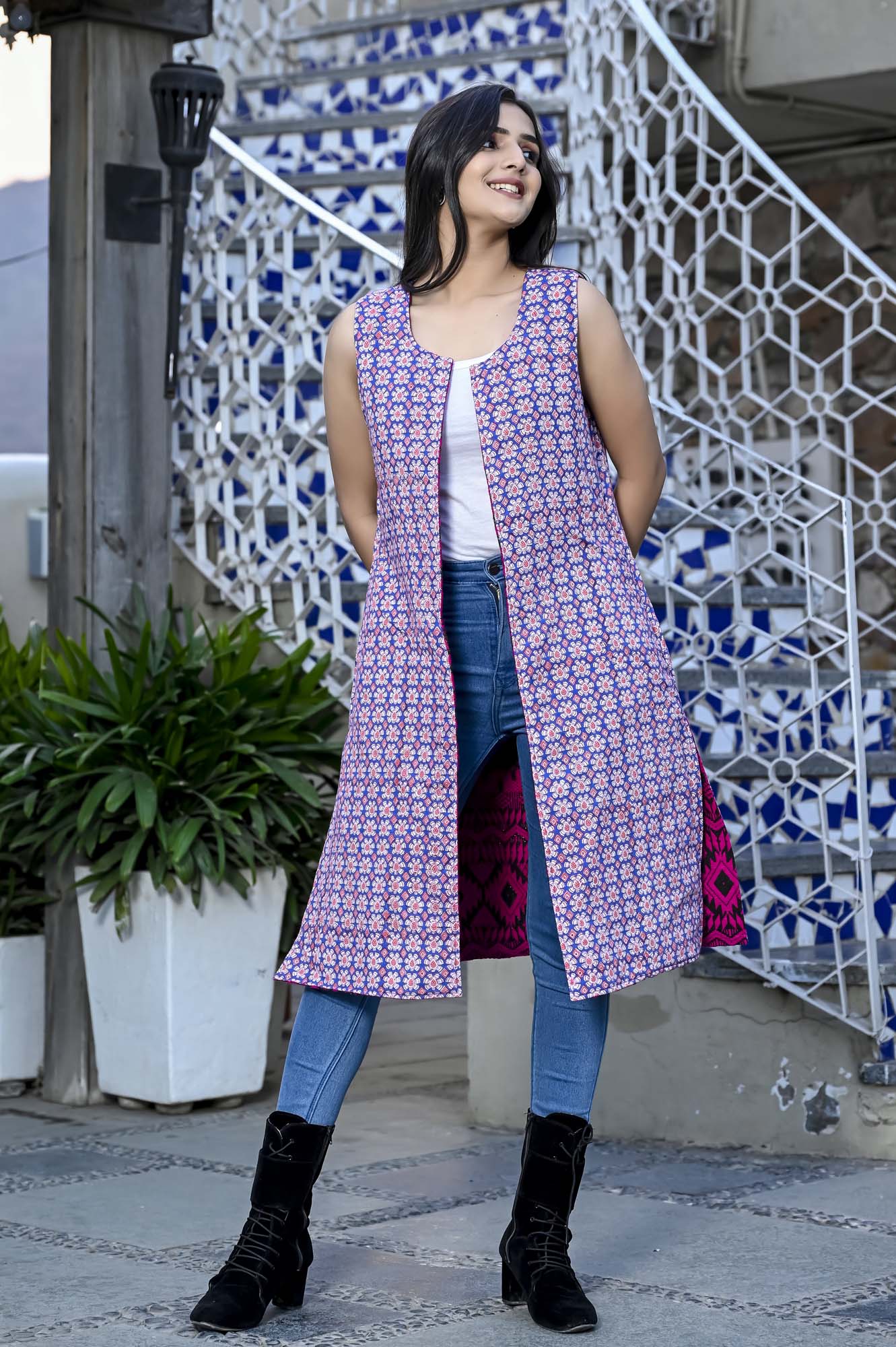 Jacket Long Women Reversible