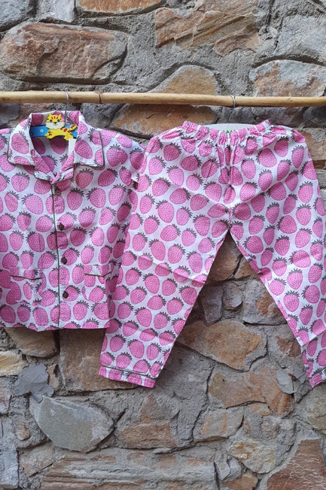 Pink Strawberry - Night Suit