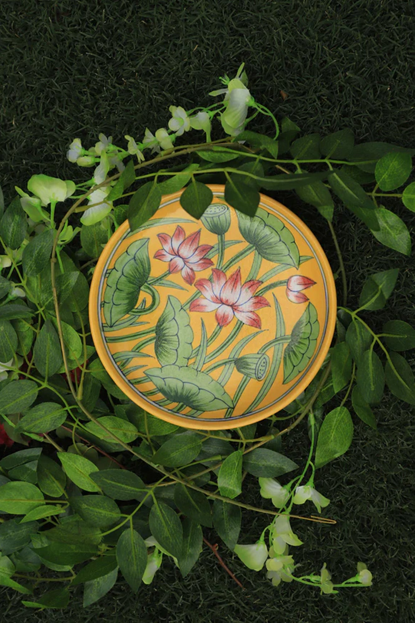 Plate Pink Lotus