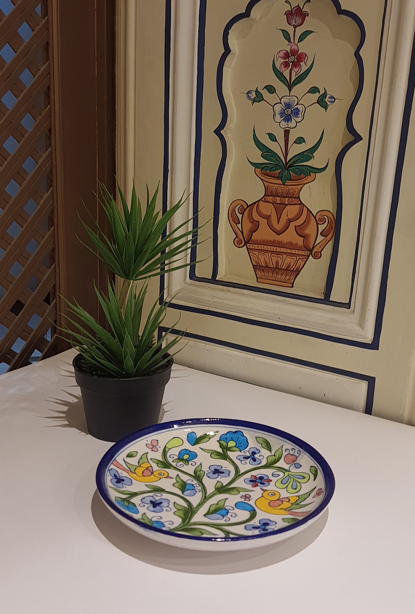 Plate Bird Ceramic