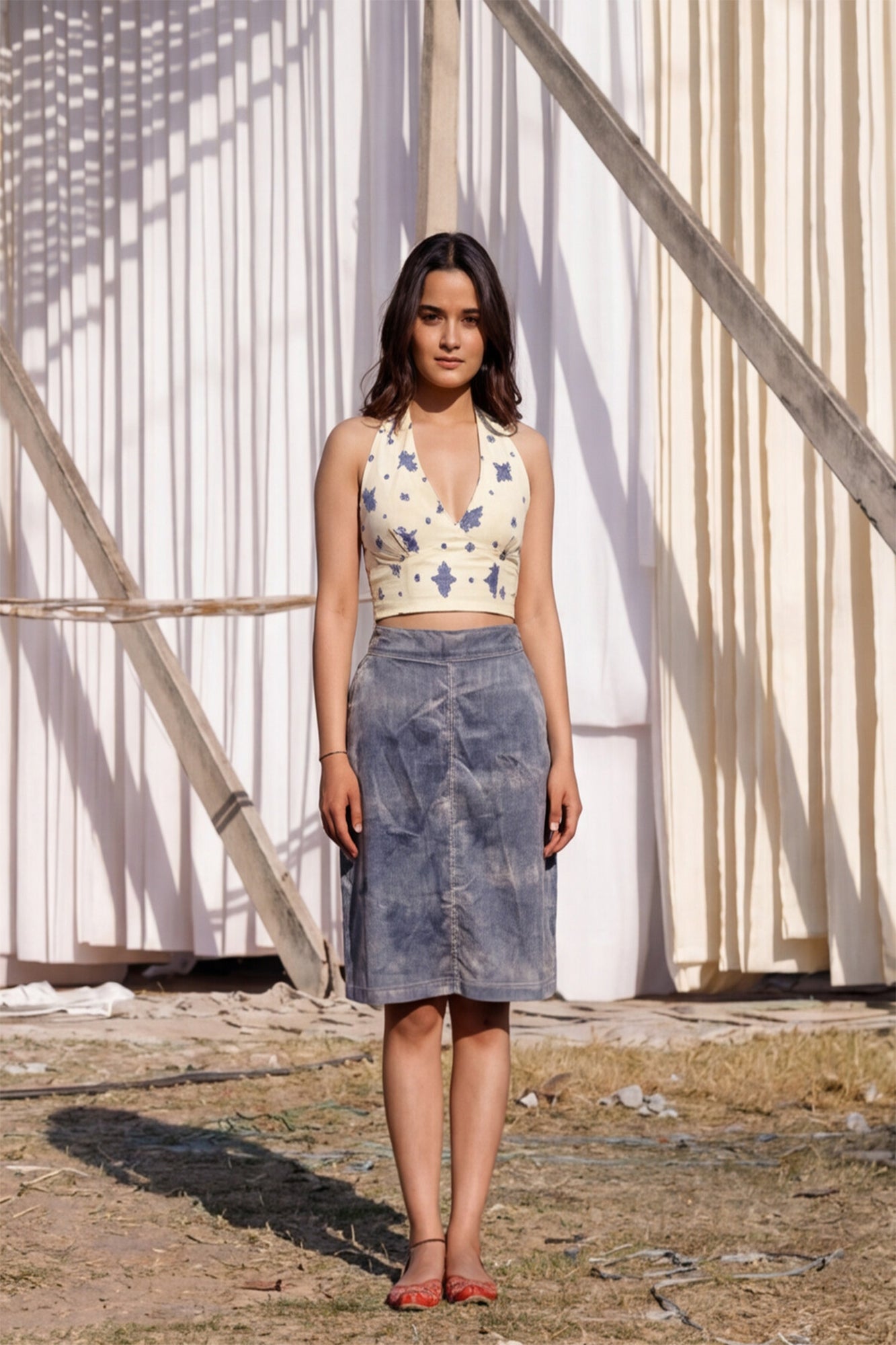 Indigo Bloom Co-ord Set