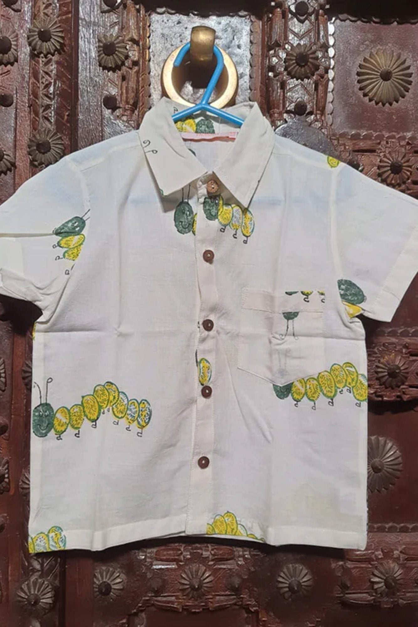 Boy Shirt Yellow Caterpillar