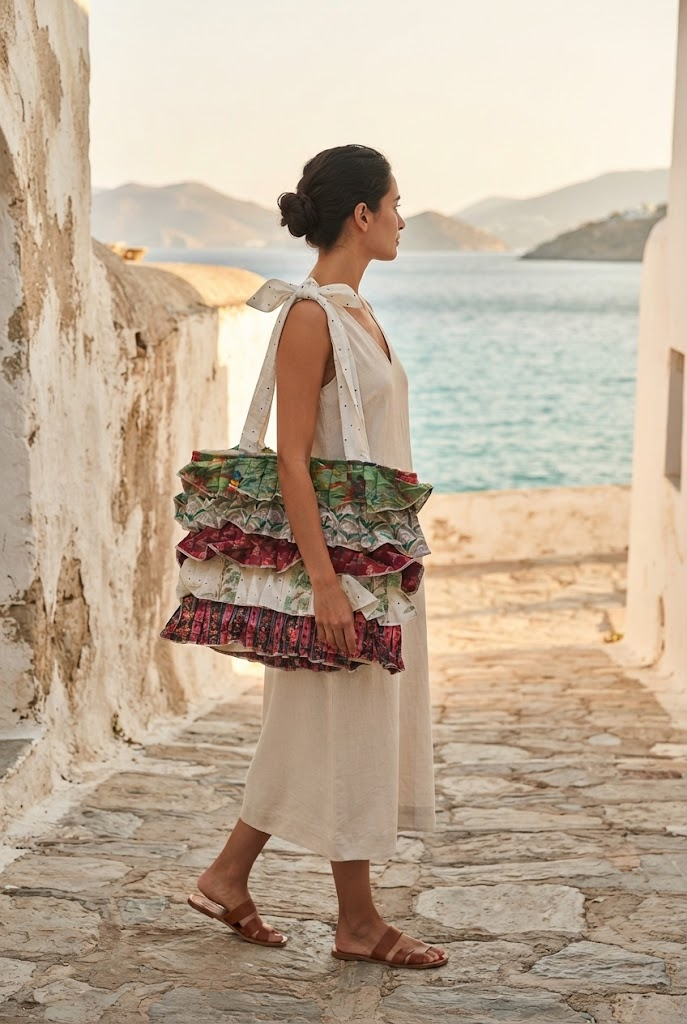Multi Frill Tote Bag