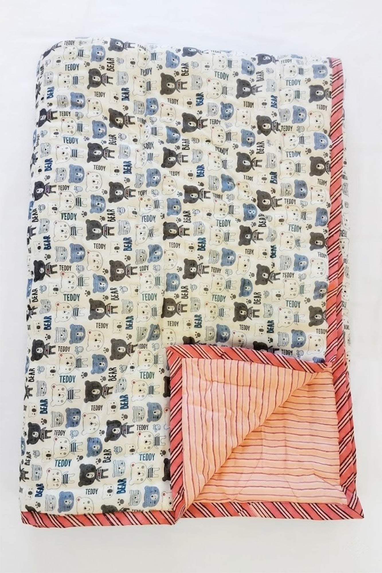 Teddy Bear Kids Quilt Pair of 2
