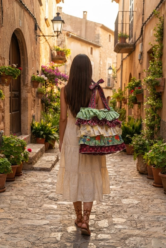 Multi Frill Tote Bag