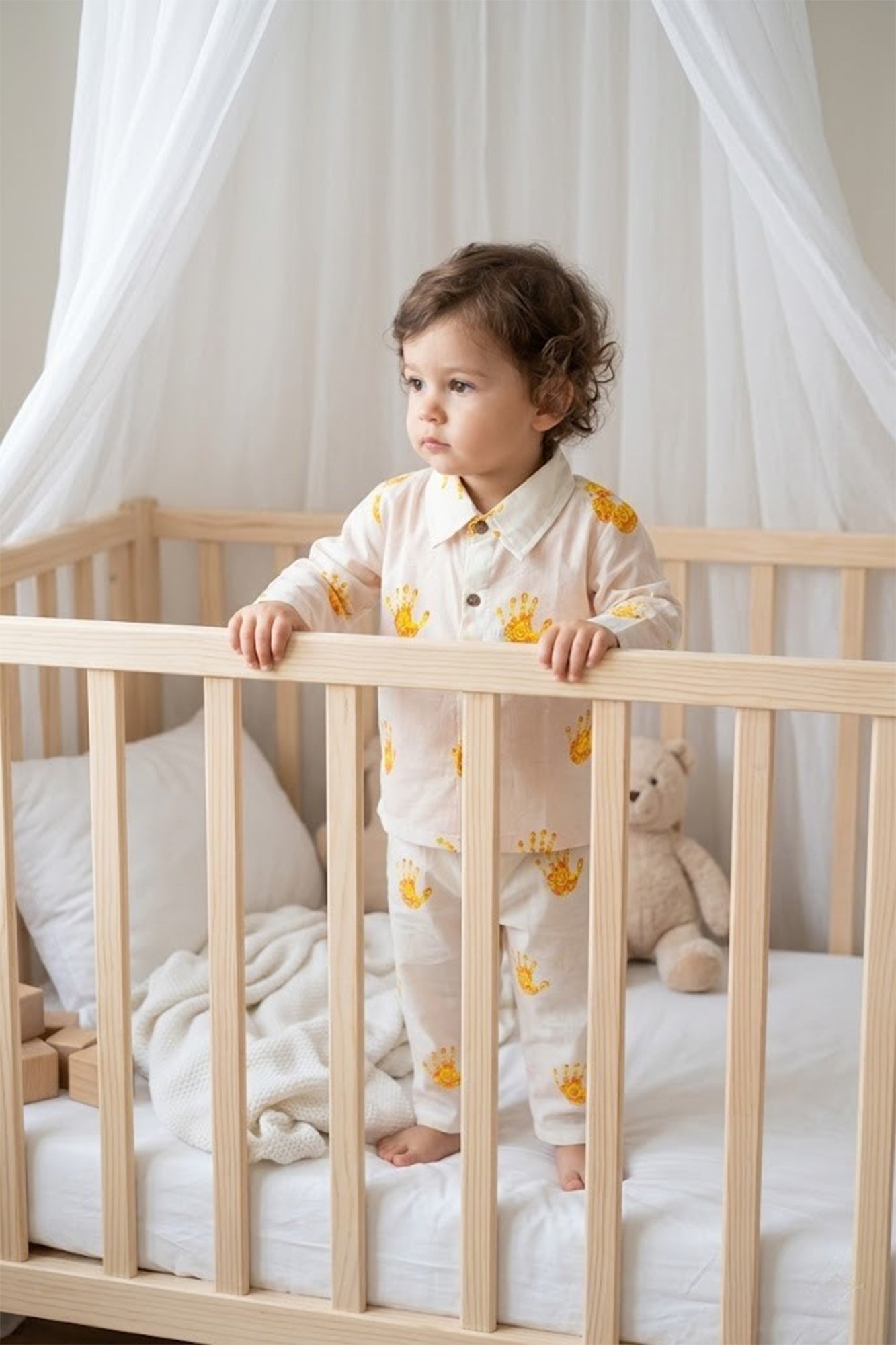 Hand Printed Shirt & Pajama Set