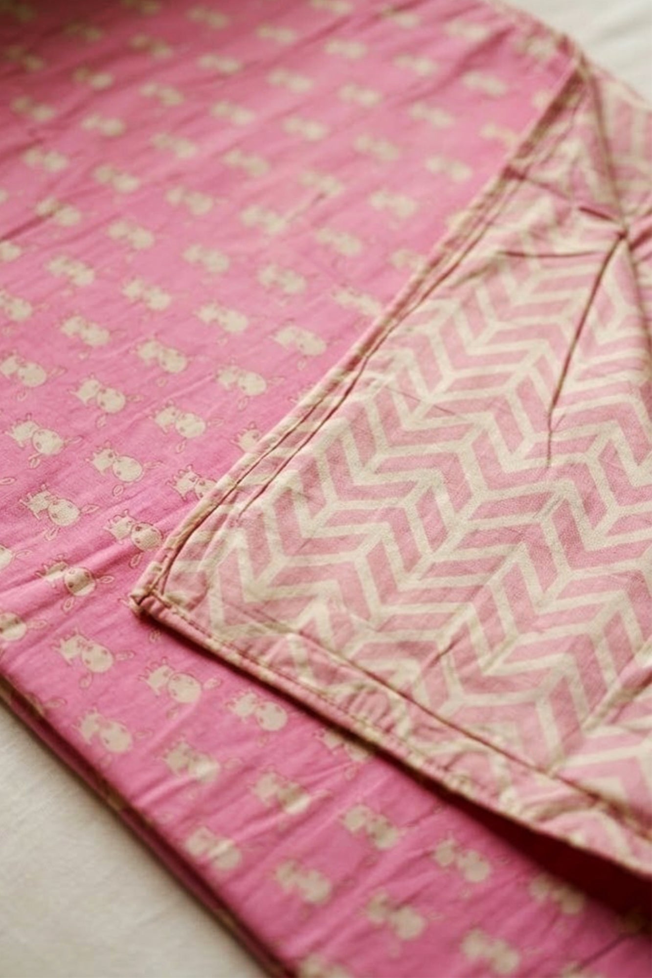 Pink Herringbone Kids Dohar