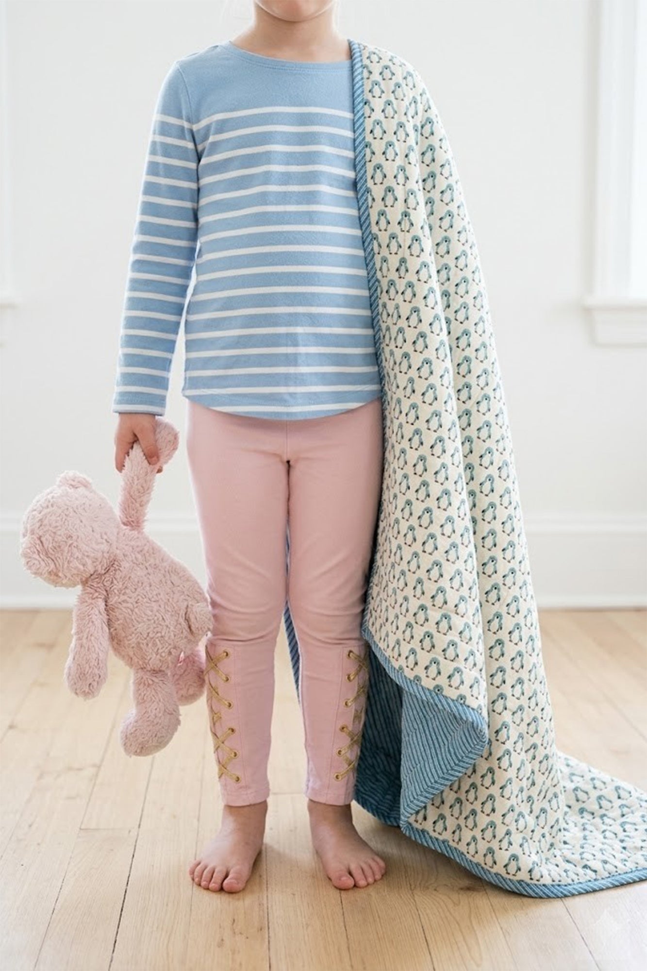 Blue Dolphin Baby Quilt