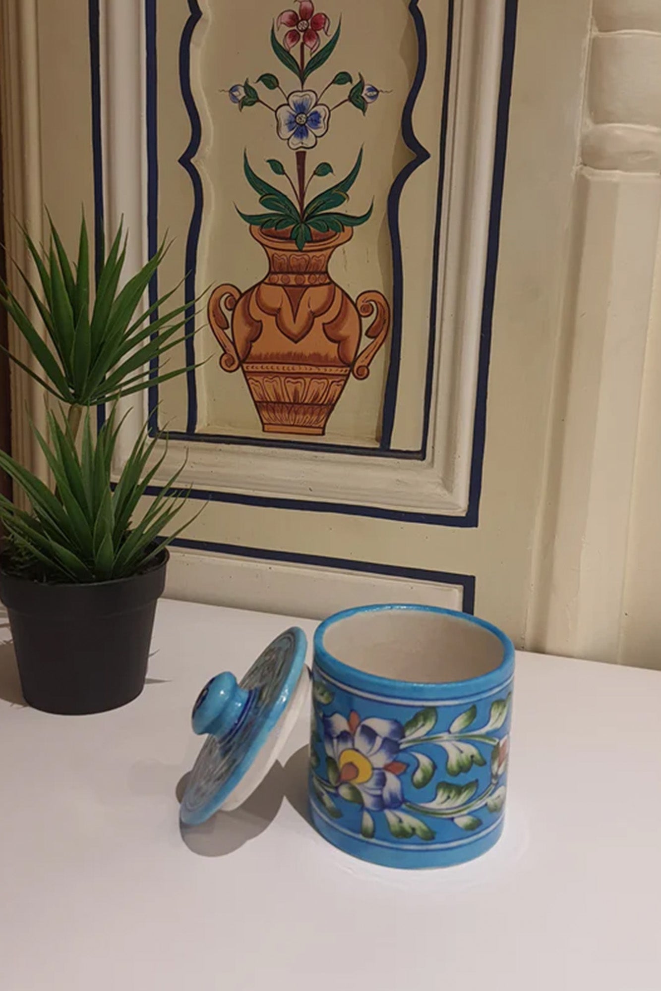 Ceramic Jar Sky Blue