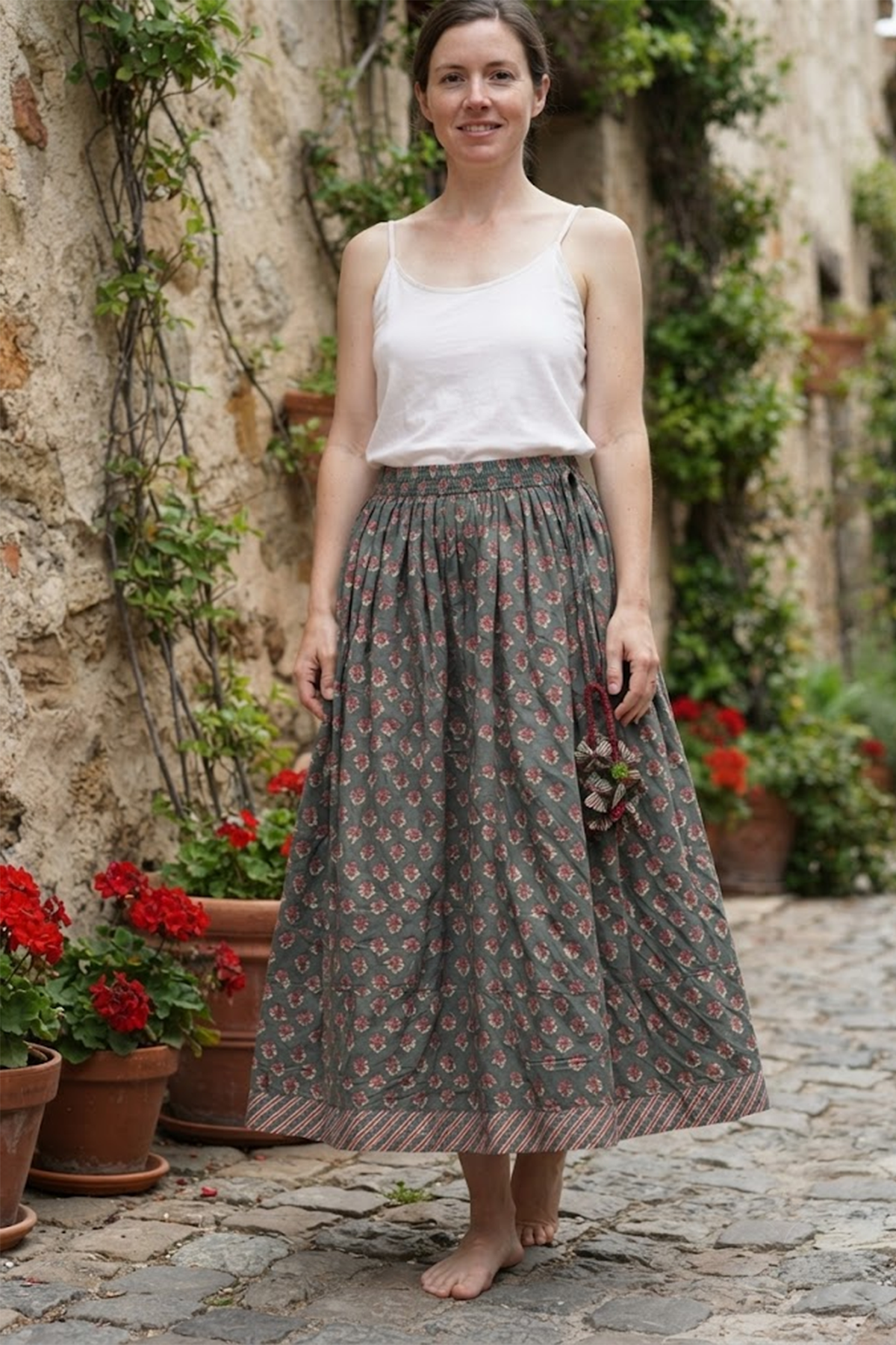 Seher Tarang Block Motifs Skirts