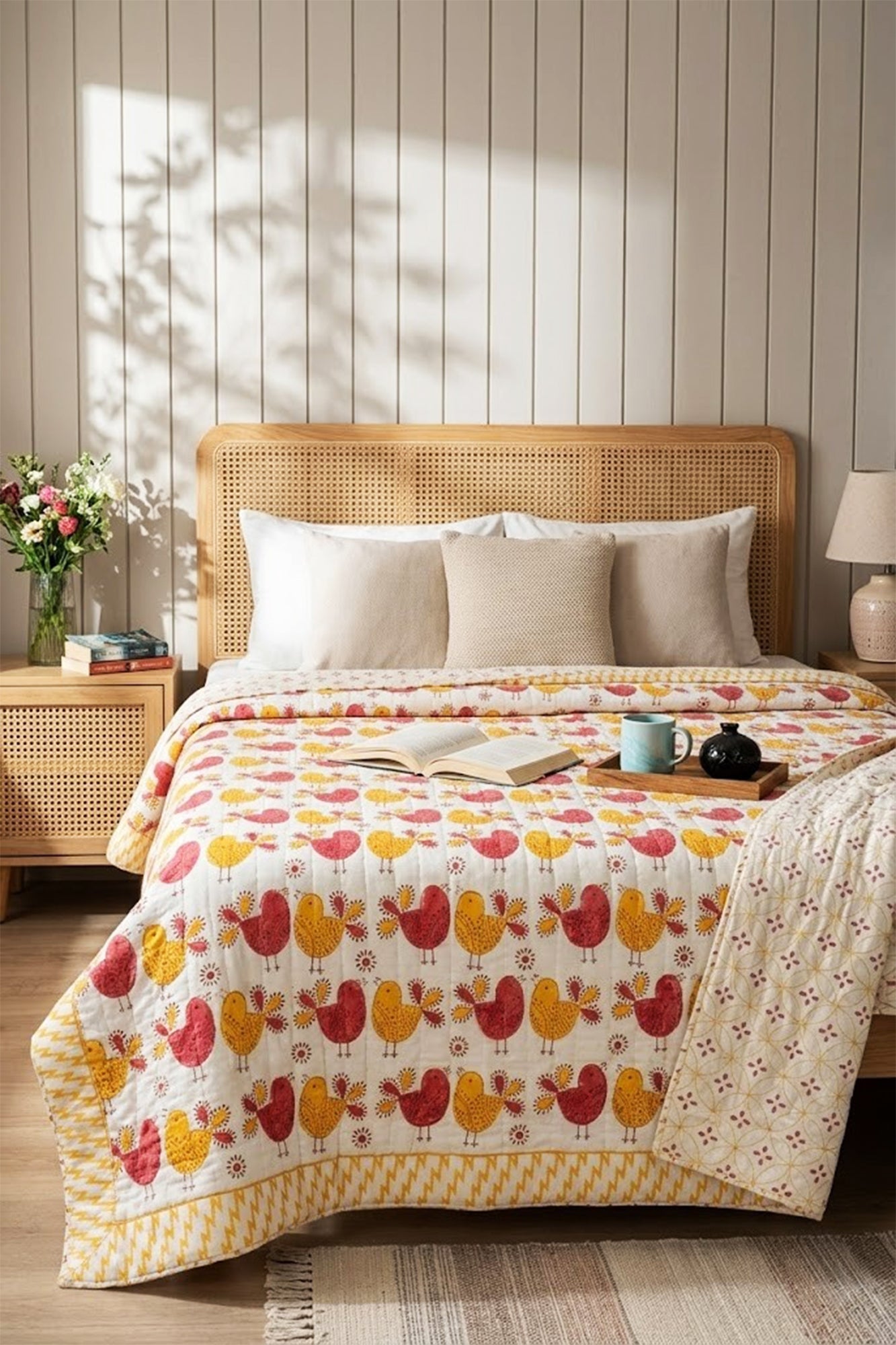 Chirpy Chicks Kids Quilt Pair of 2
