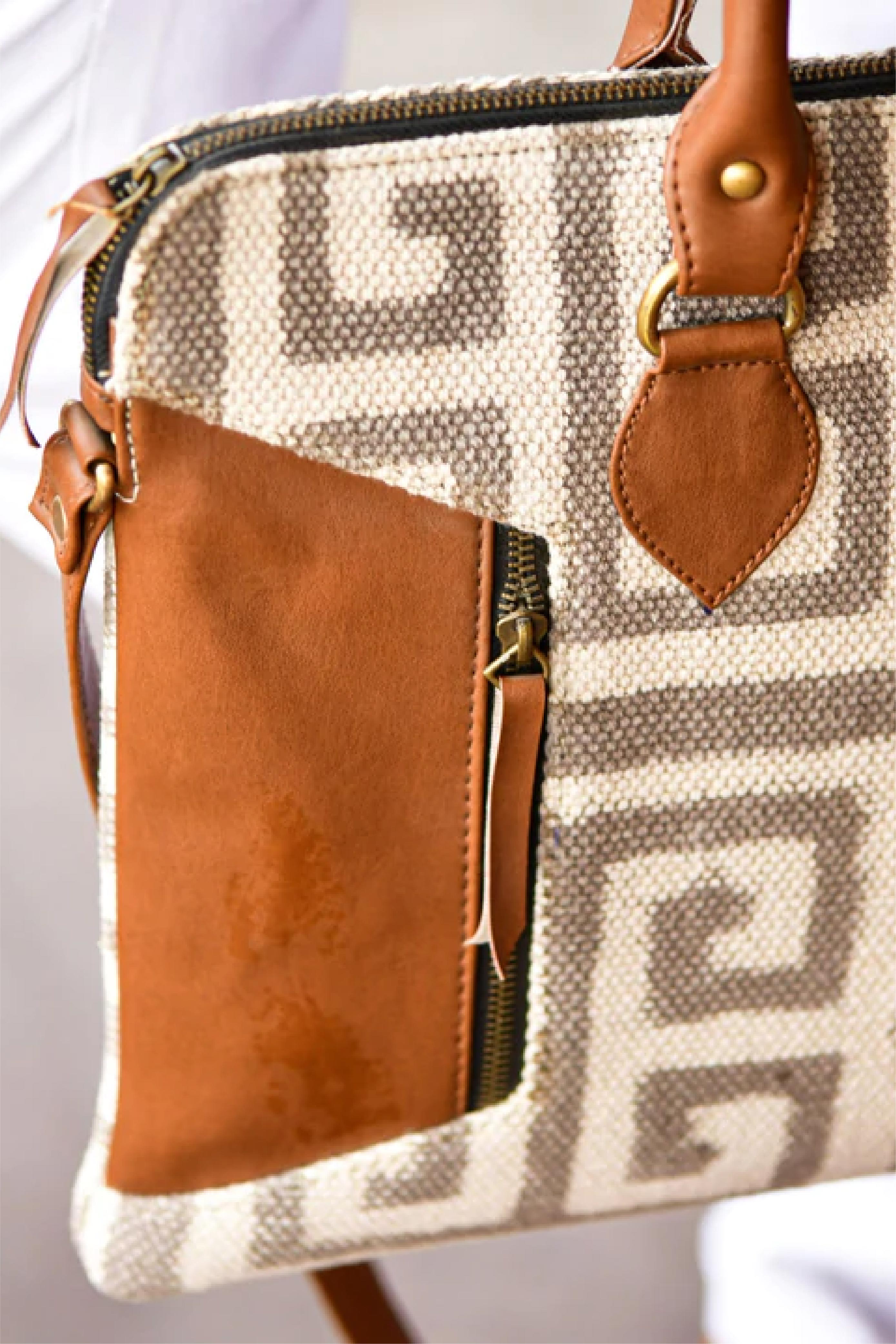 Brown Duotone Laptop Bag