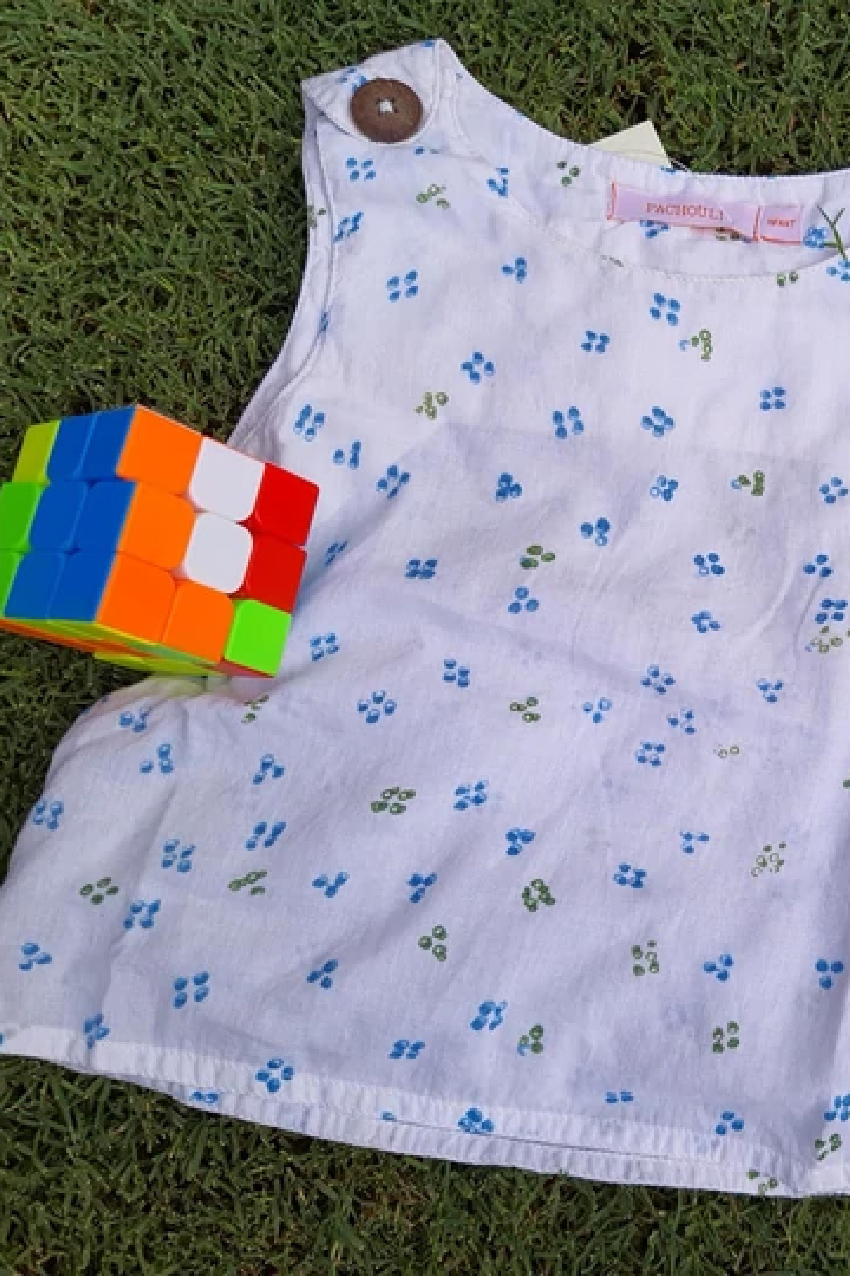 Diamond Dots - Jhabla Flap Button