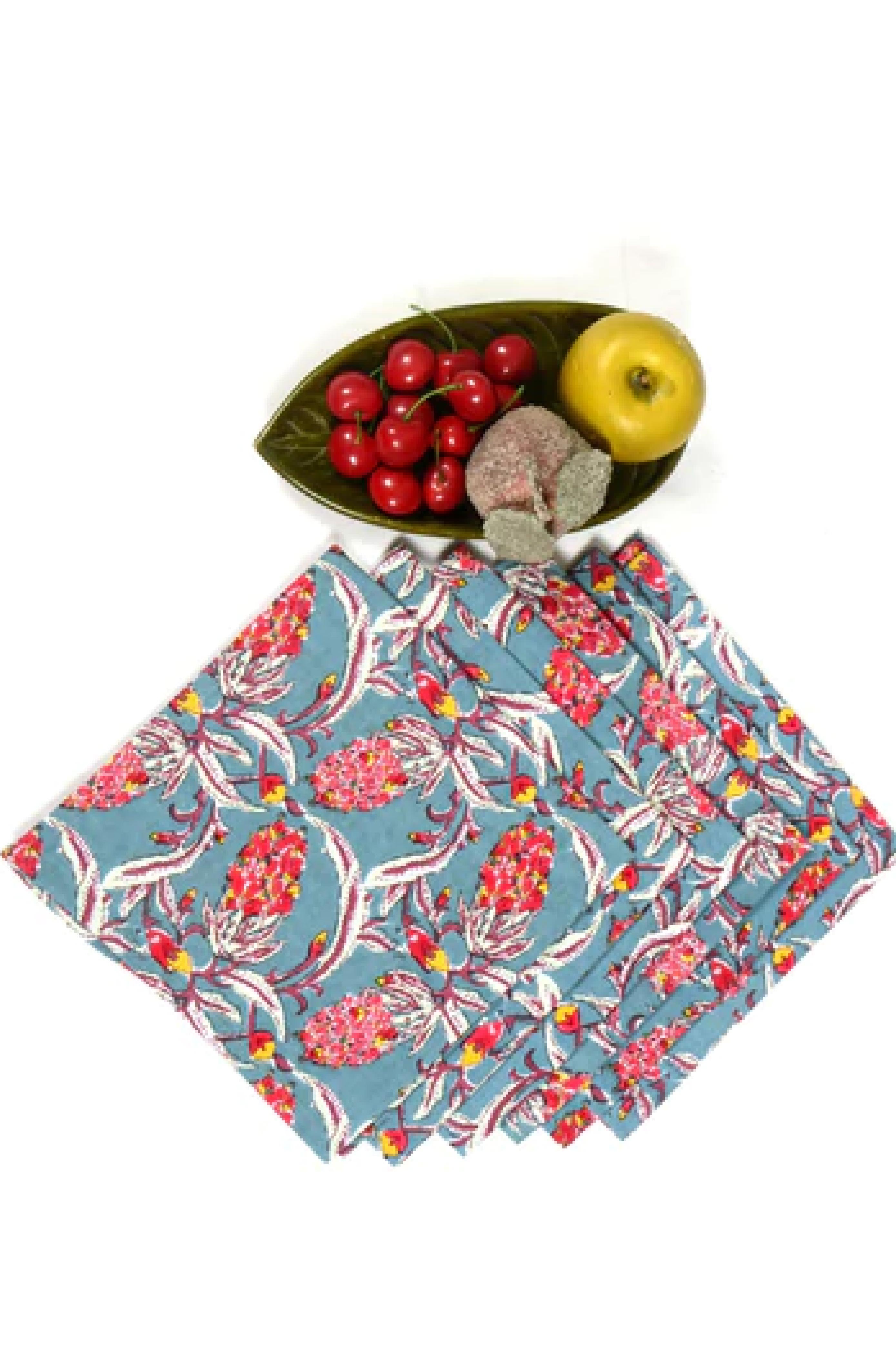Floral Jaal - Place Mat & Napkin Set S/6+6