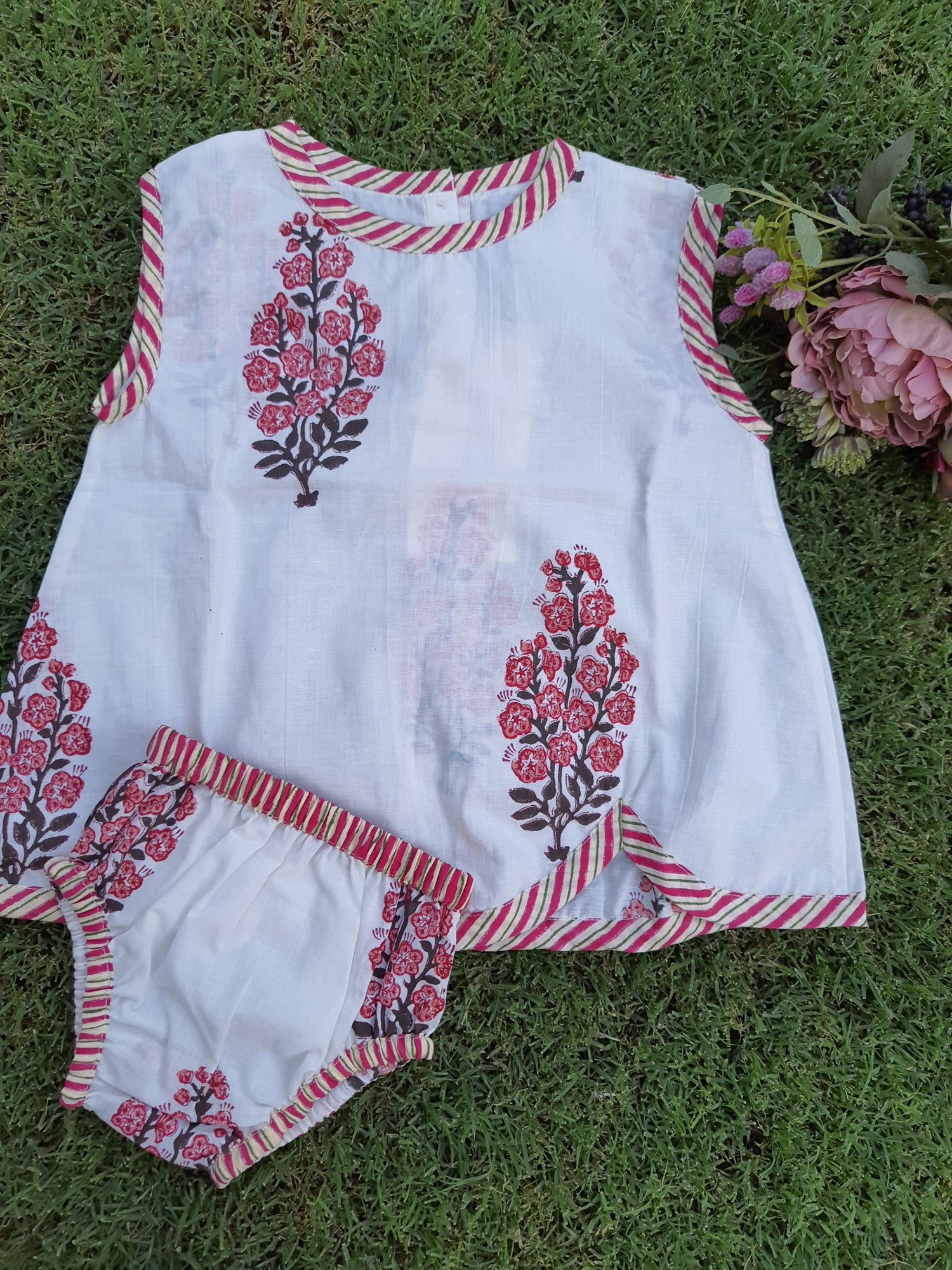 Block Boota - Infant Baby Dress With Shorts