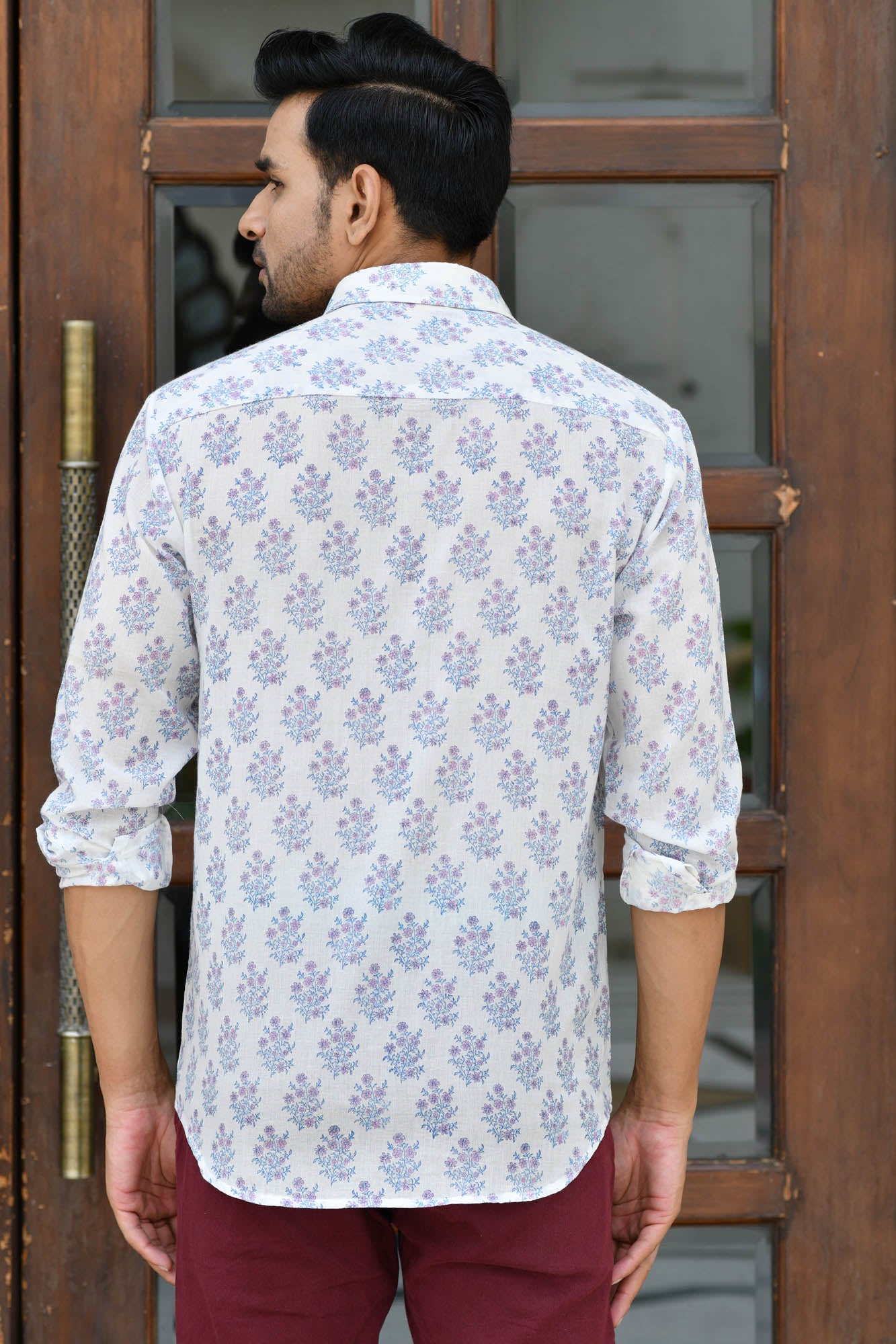 Lavender Bloom Full Sleeve Shirt