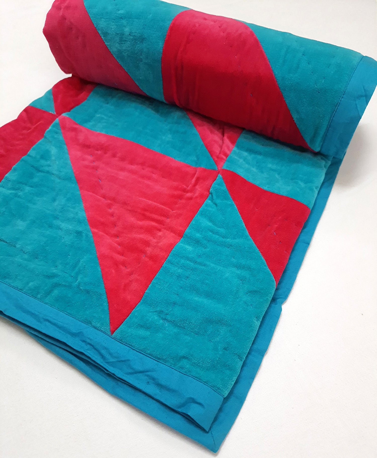 Baby Quilt-Velvet Patch Work