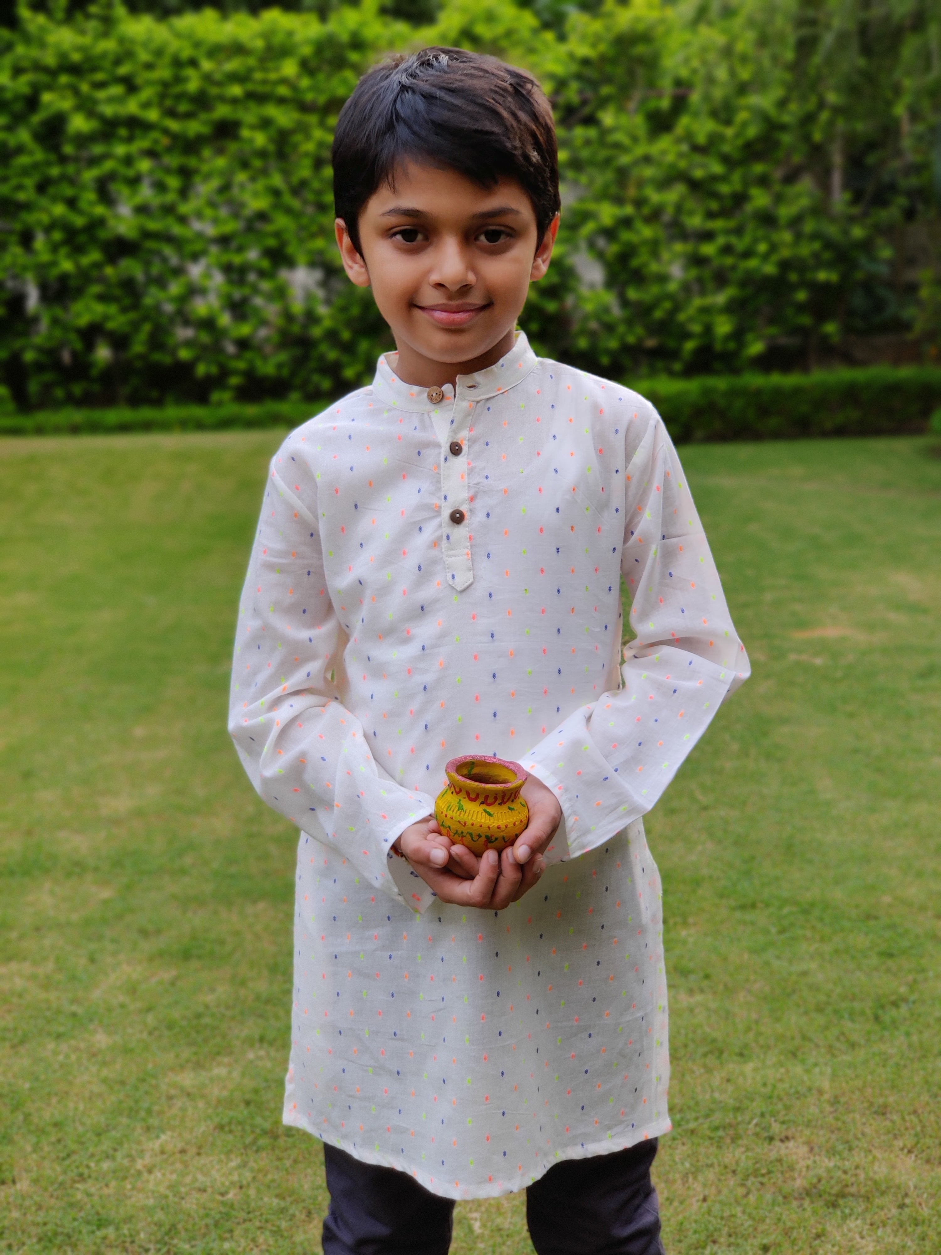 Boy Dobby Multicolour kurta