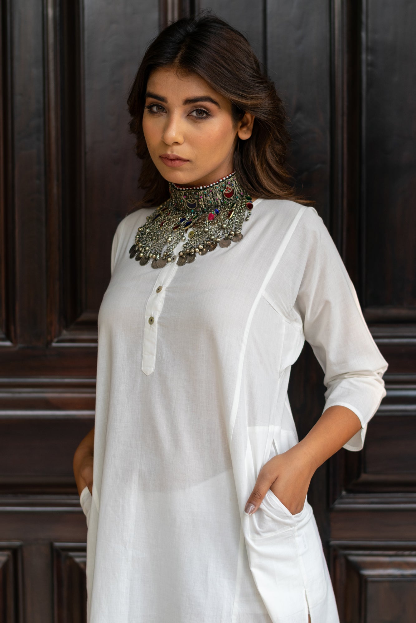 Kurta Long Women Gust White