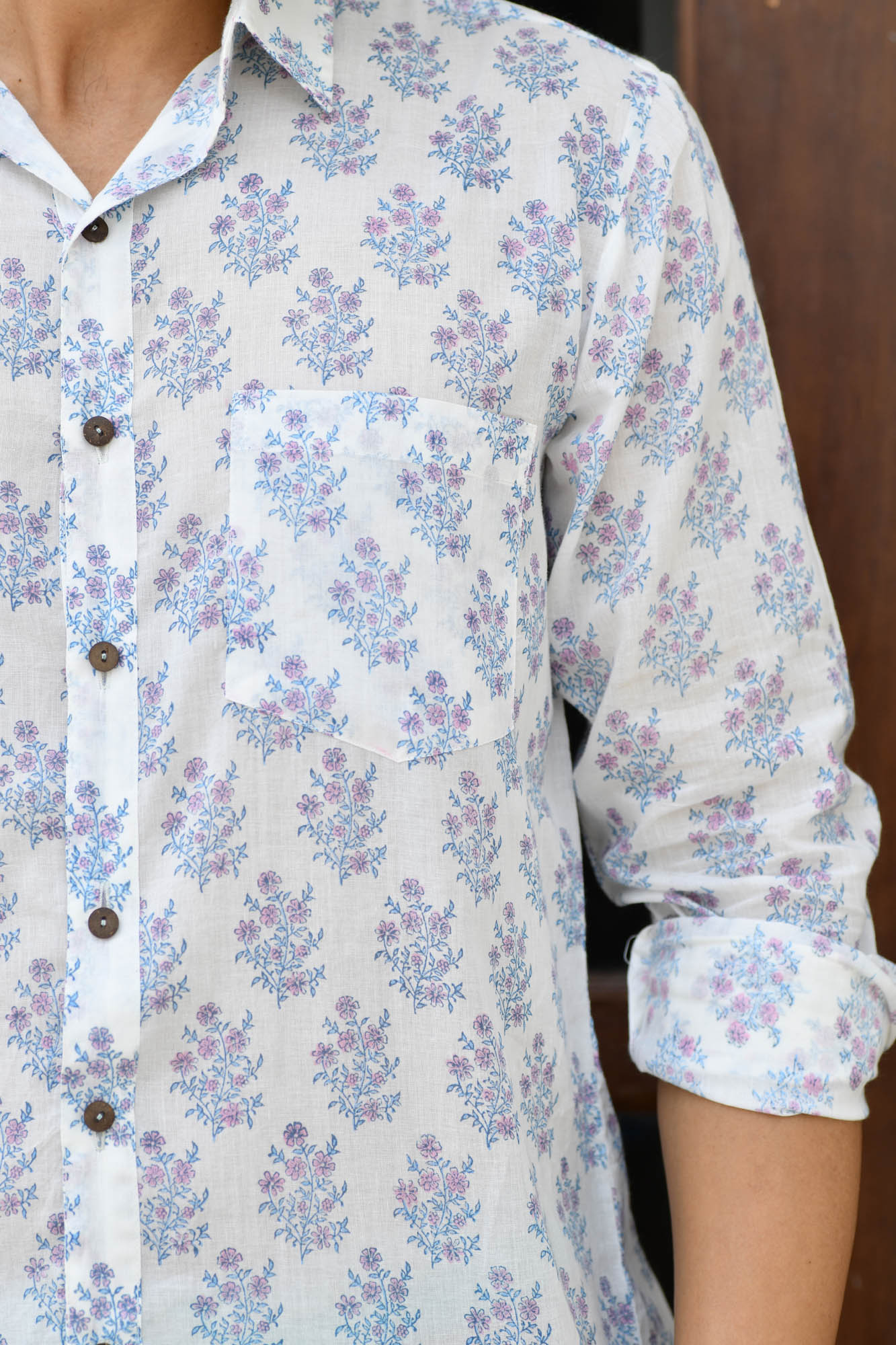 Lavender Bloom Full Sleeve Shirt