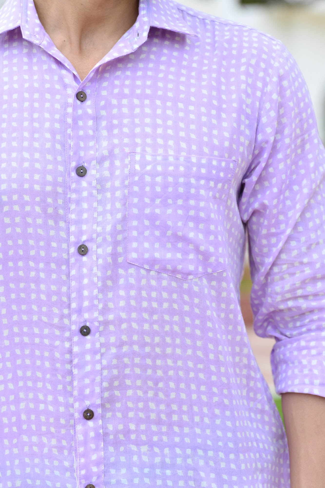 Men Full Sleeve Shirt Herlequin Purple