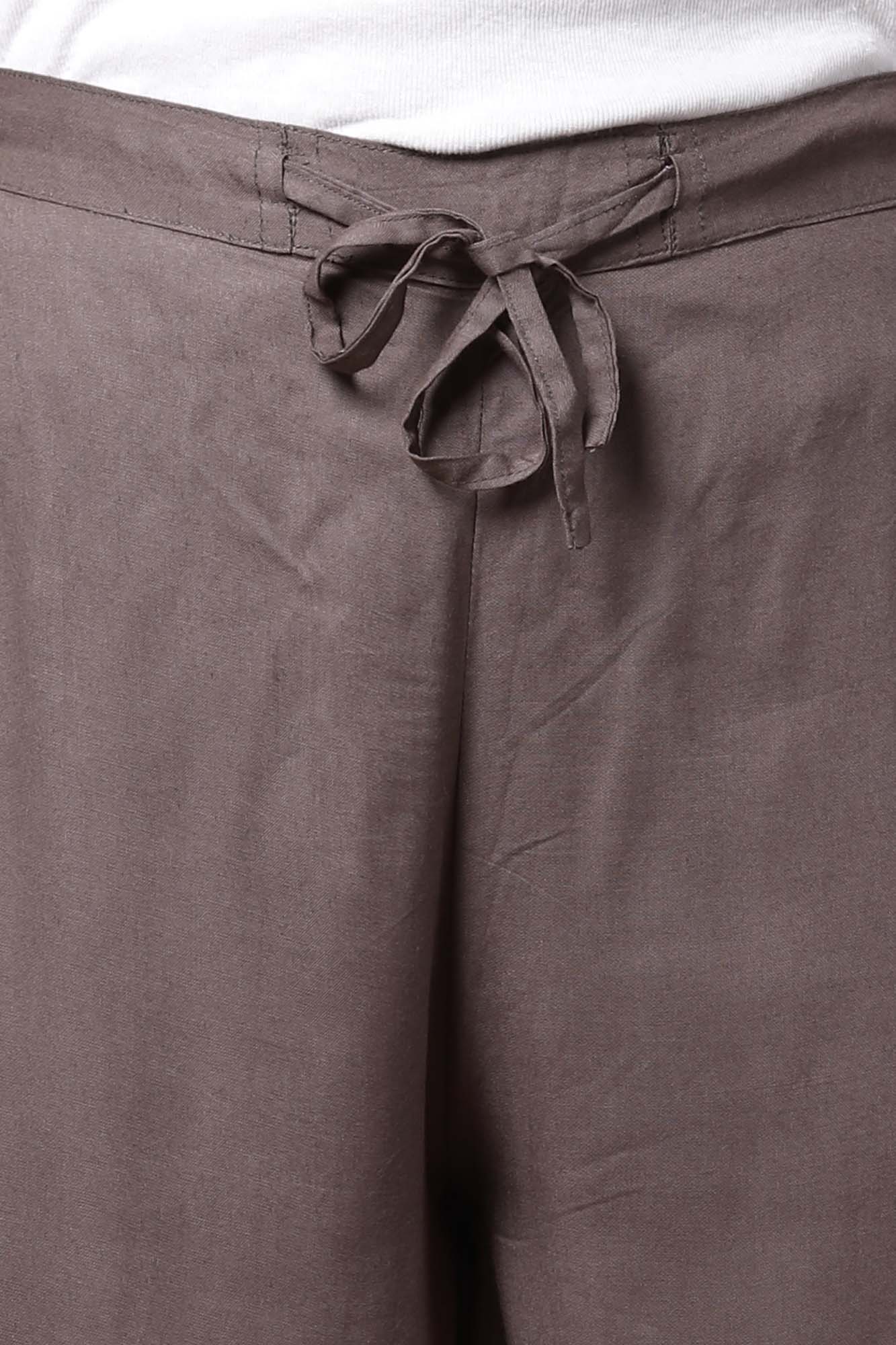 Women Broad Pant Grey