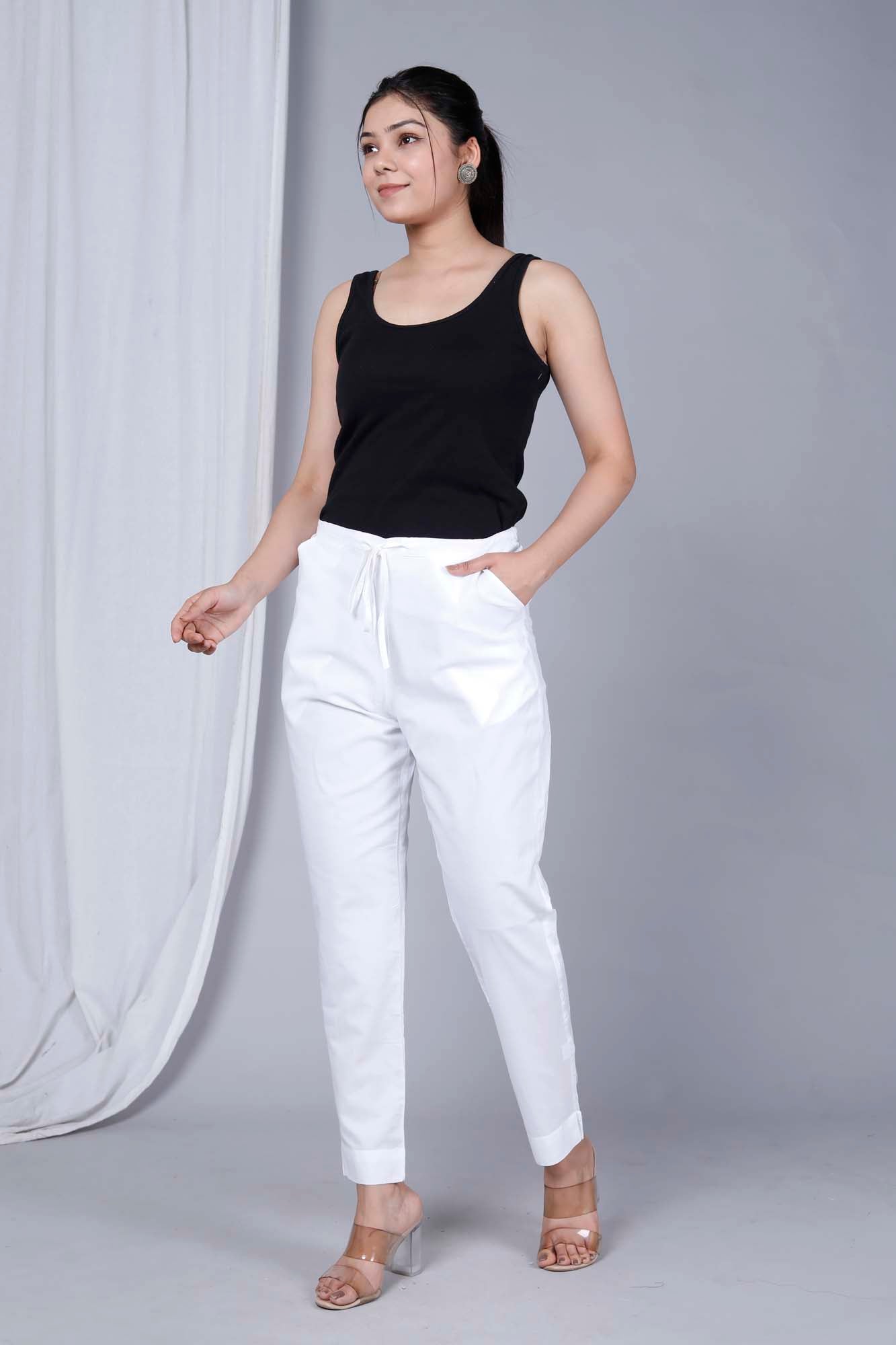 Pant Regular Women White