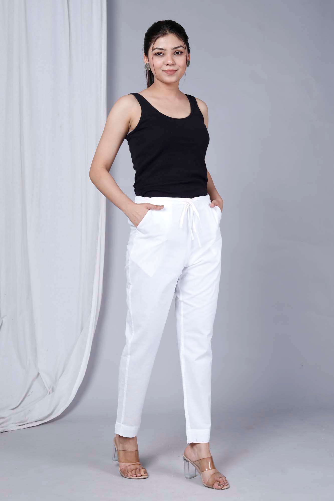 Pant Regular Women White