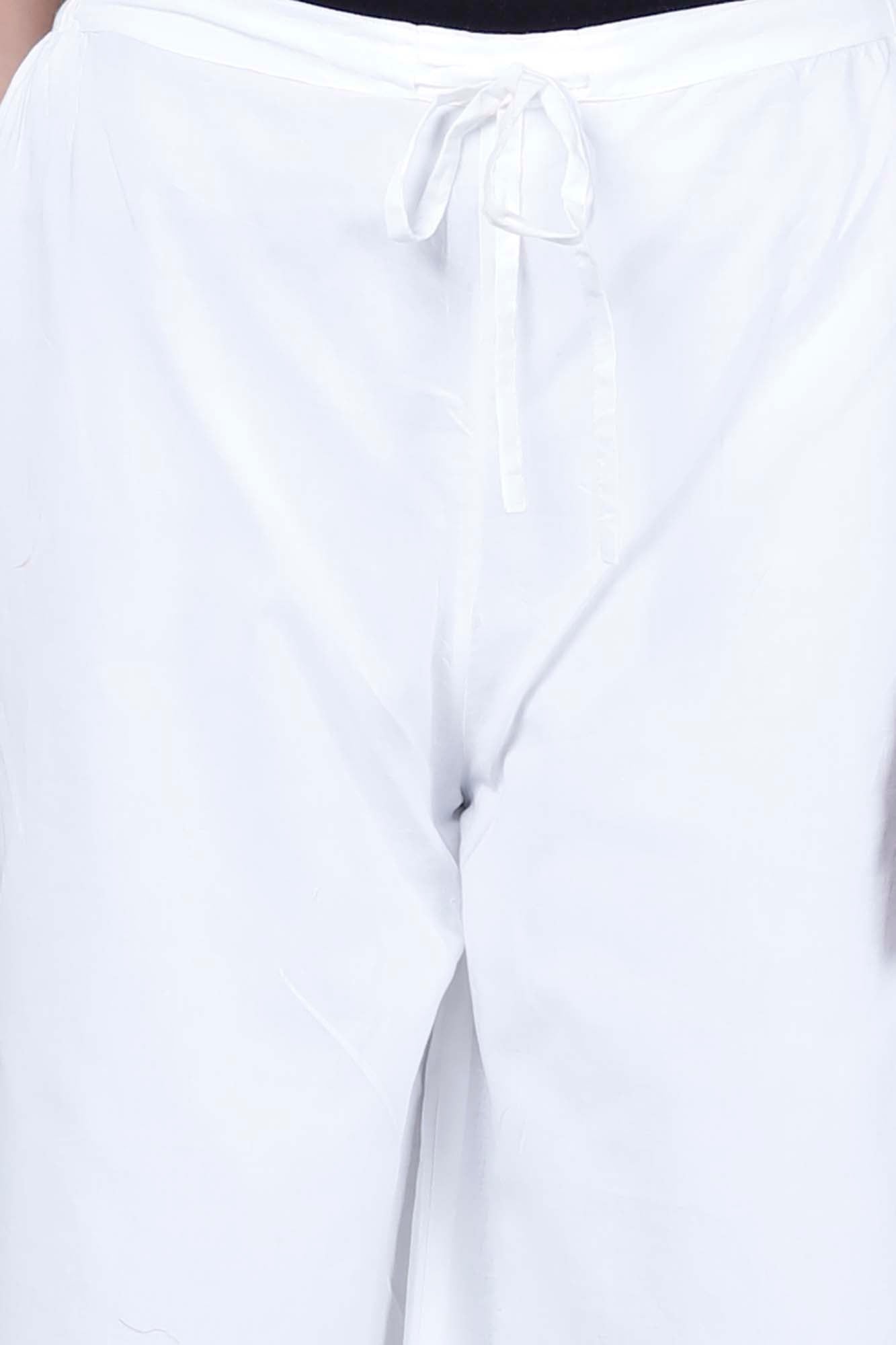 Pant Broad Women White