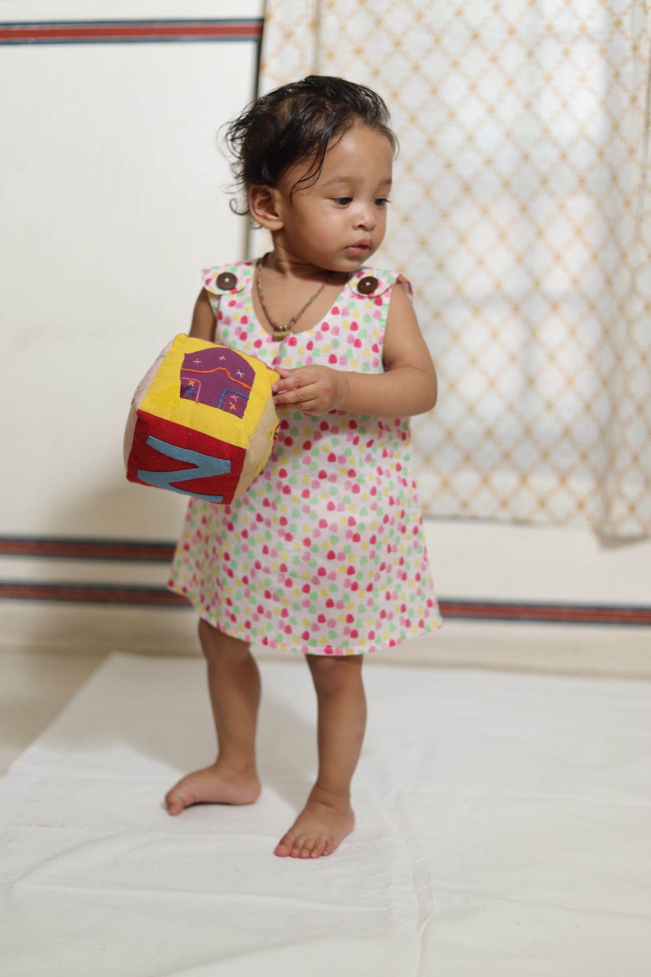Polka Dots Infant Jhabla