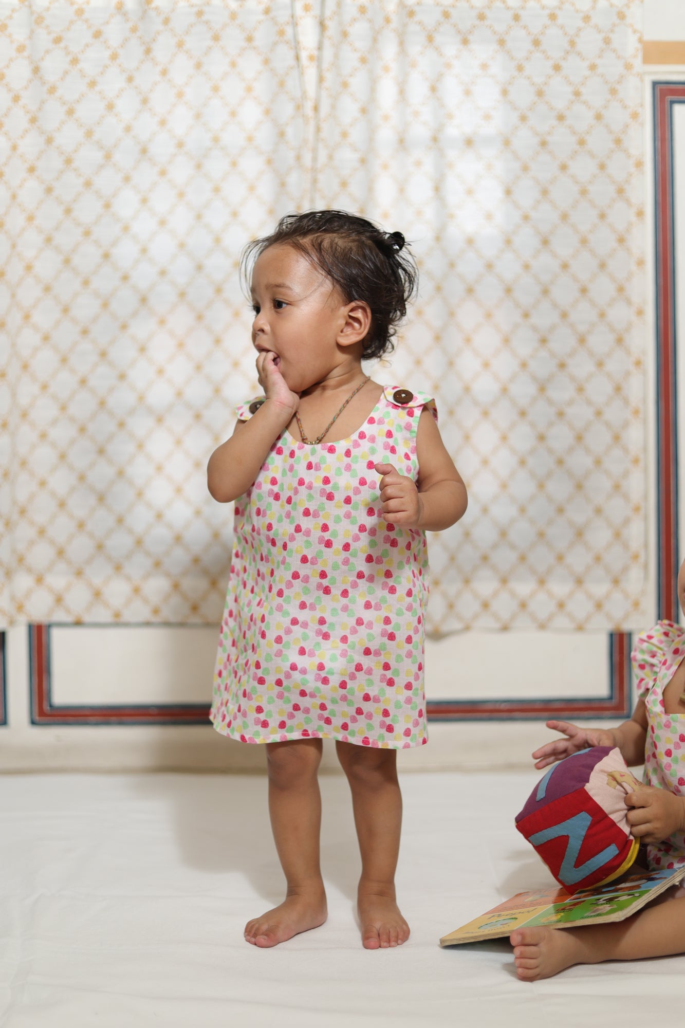 Polka Dots Infant Jhabla
