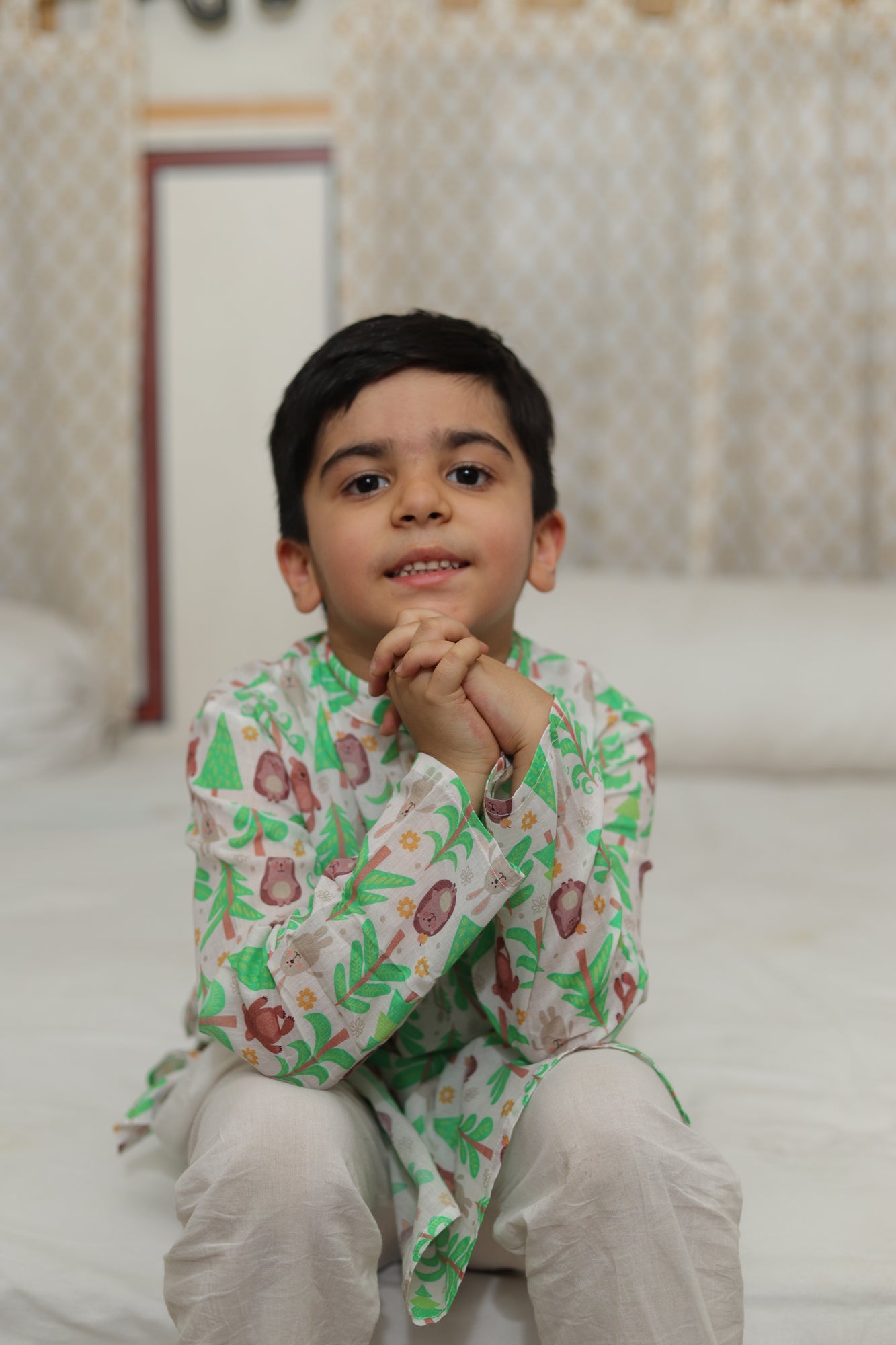 Kurta Boy Teddy Green