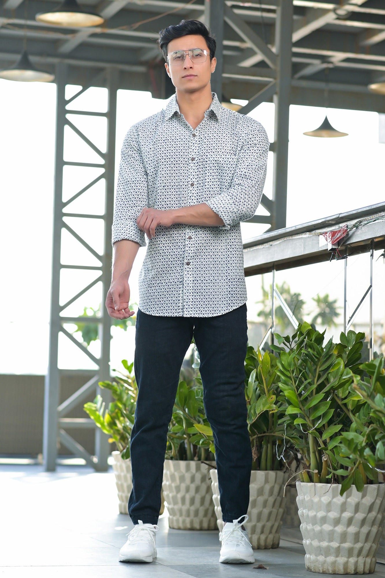 Mens Galaxy Blue - Full Sleeve Shirt