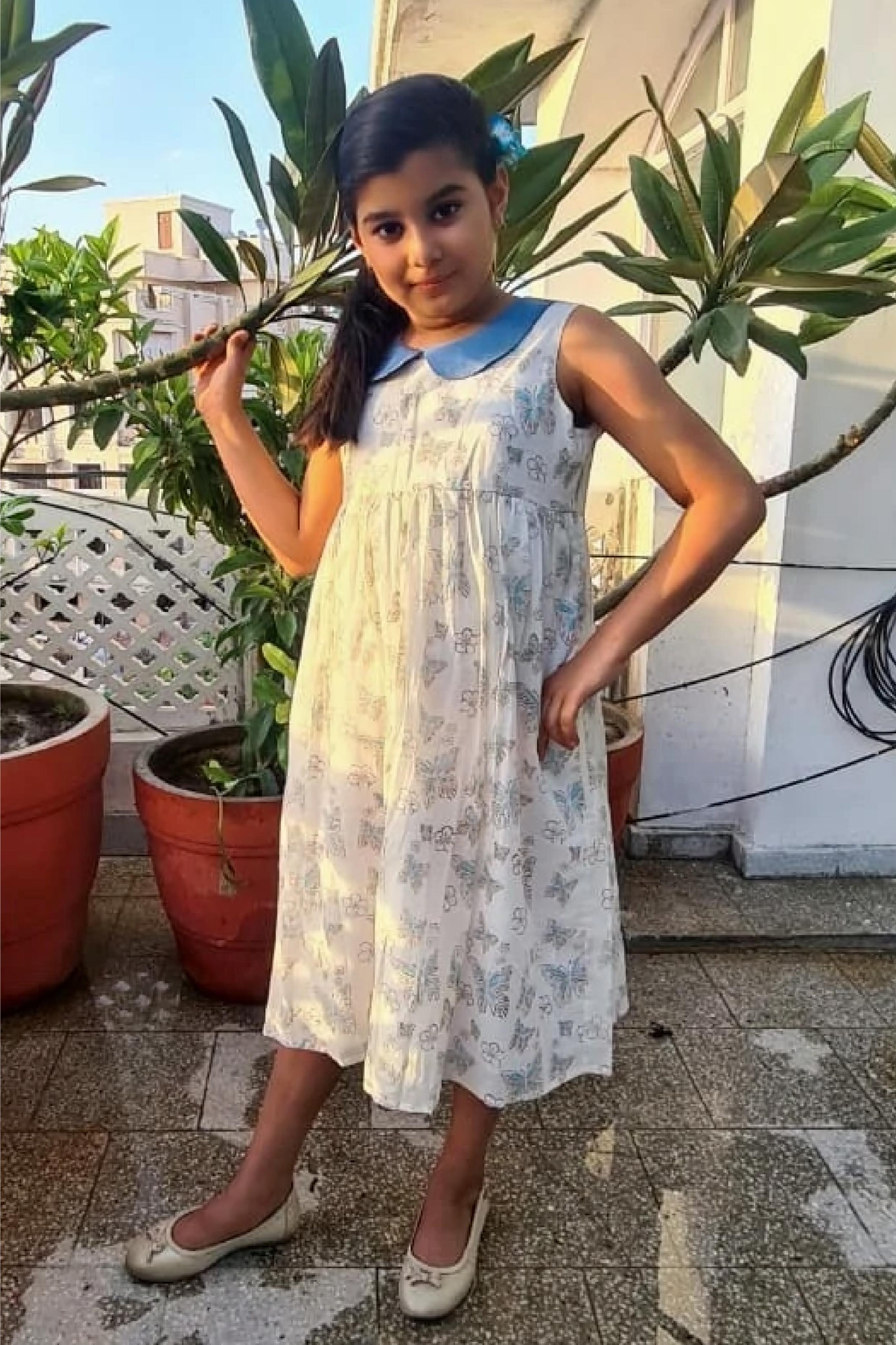 Girl Peterpan Butterfly Frock