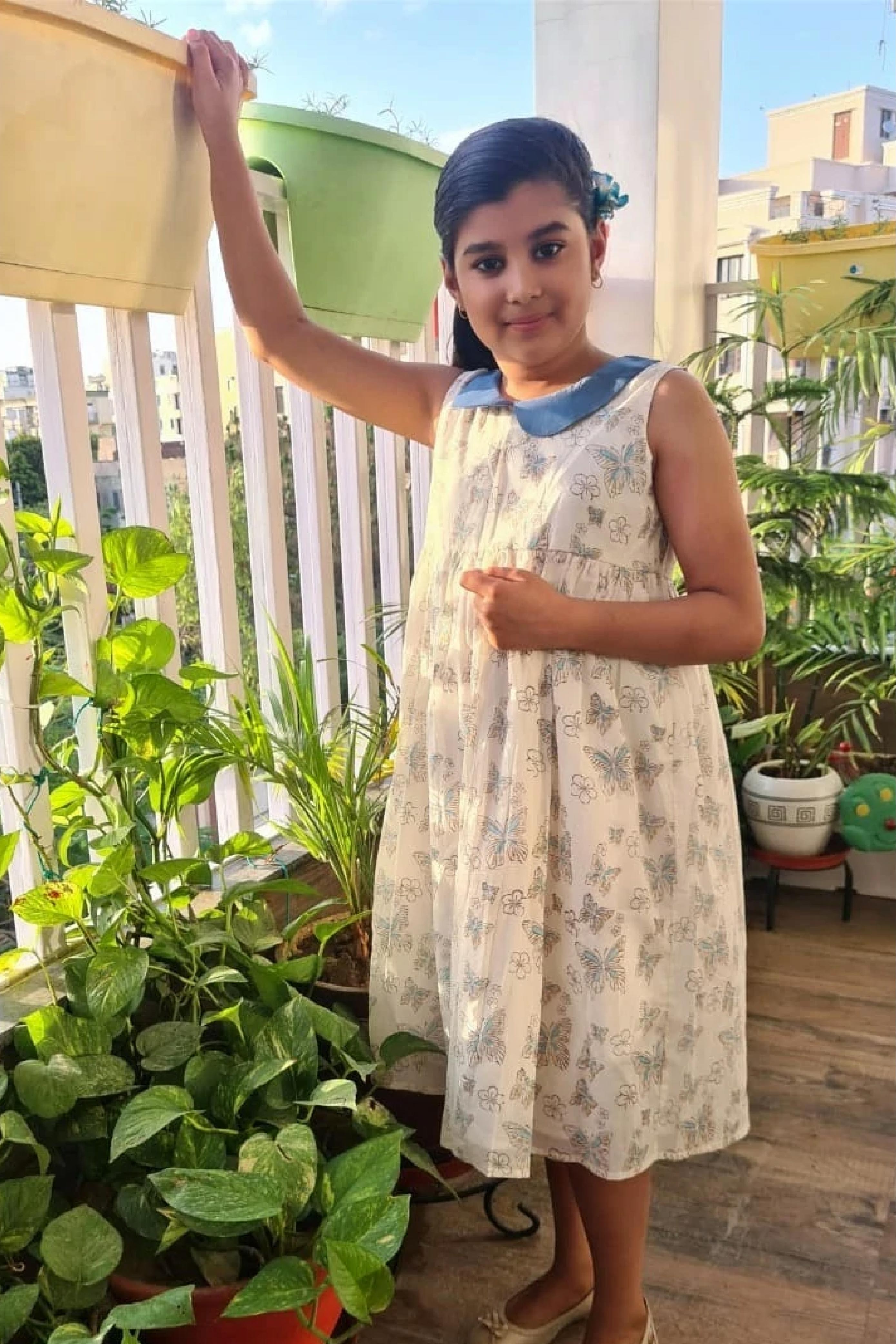 Girl Peterpan Butterfly Frock