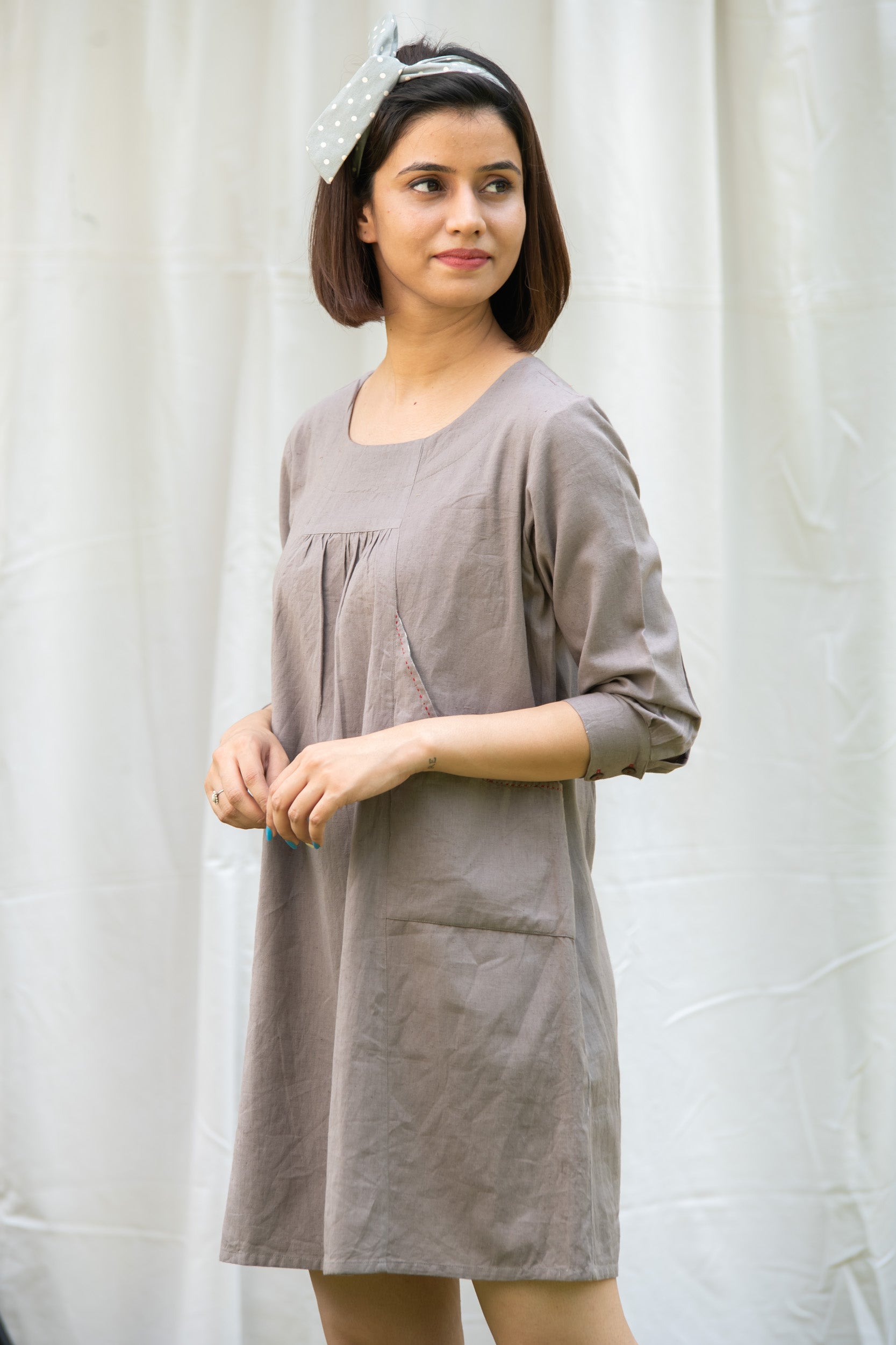 Natural Short Dress